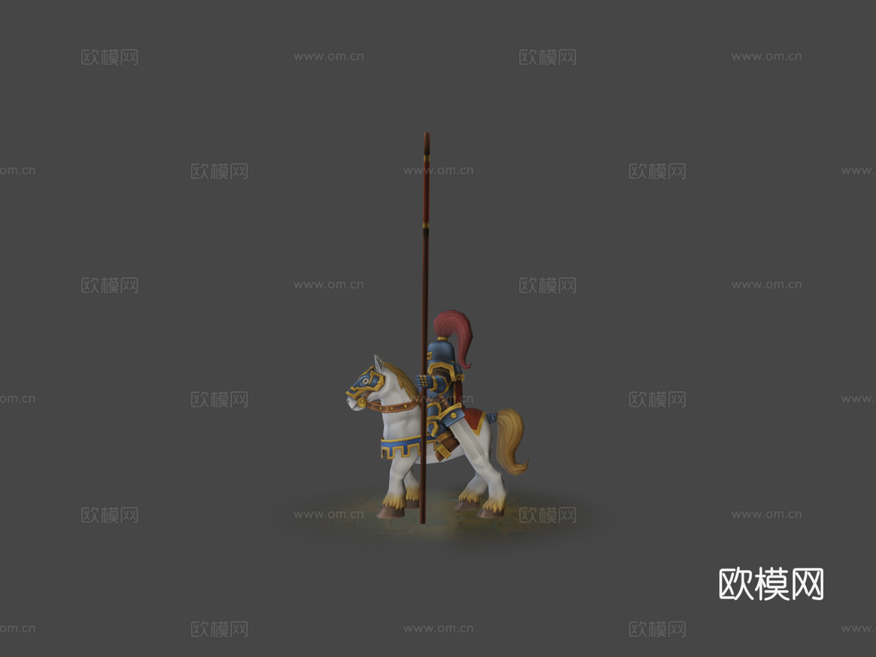 骑士动画角色3d模型