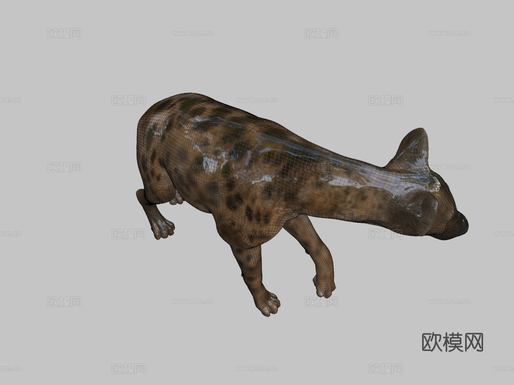 鬣狗3d模型