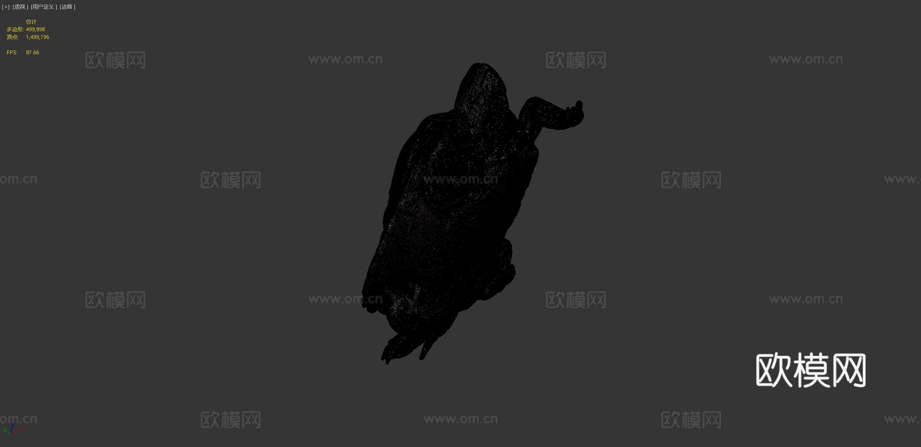 地图龟3d模型