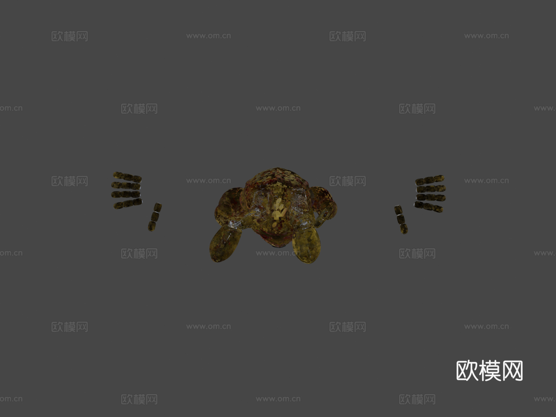 填充弹簧邦尼3d模型