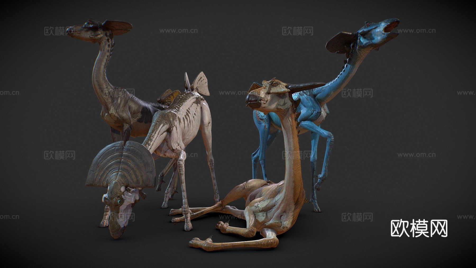 外星羚羊3d模型