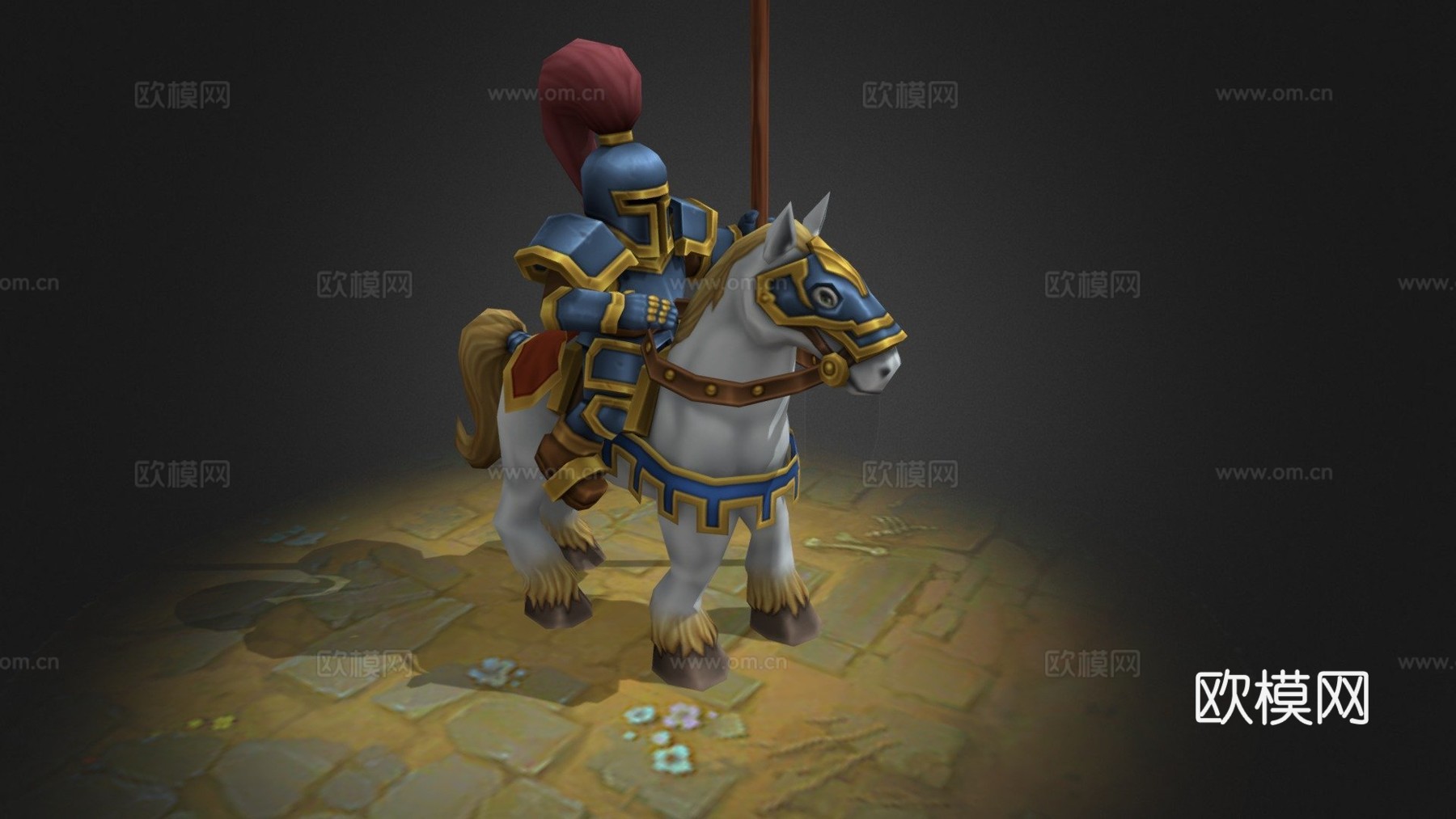 骑士动画角色3d模型