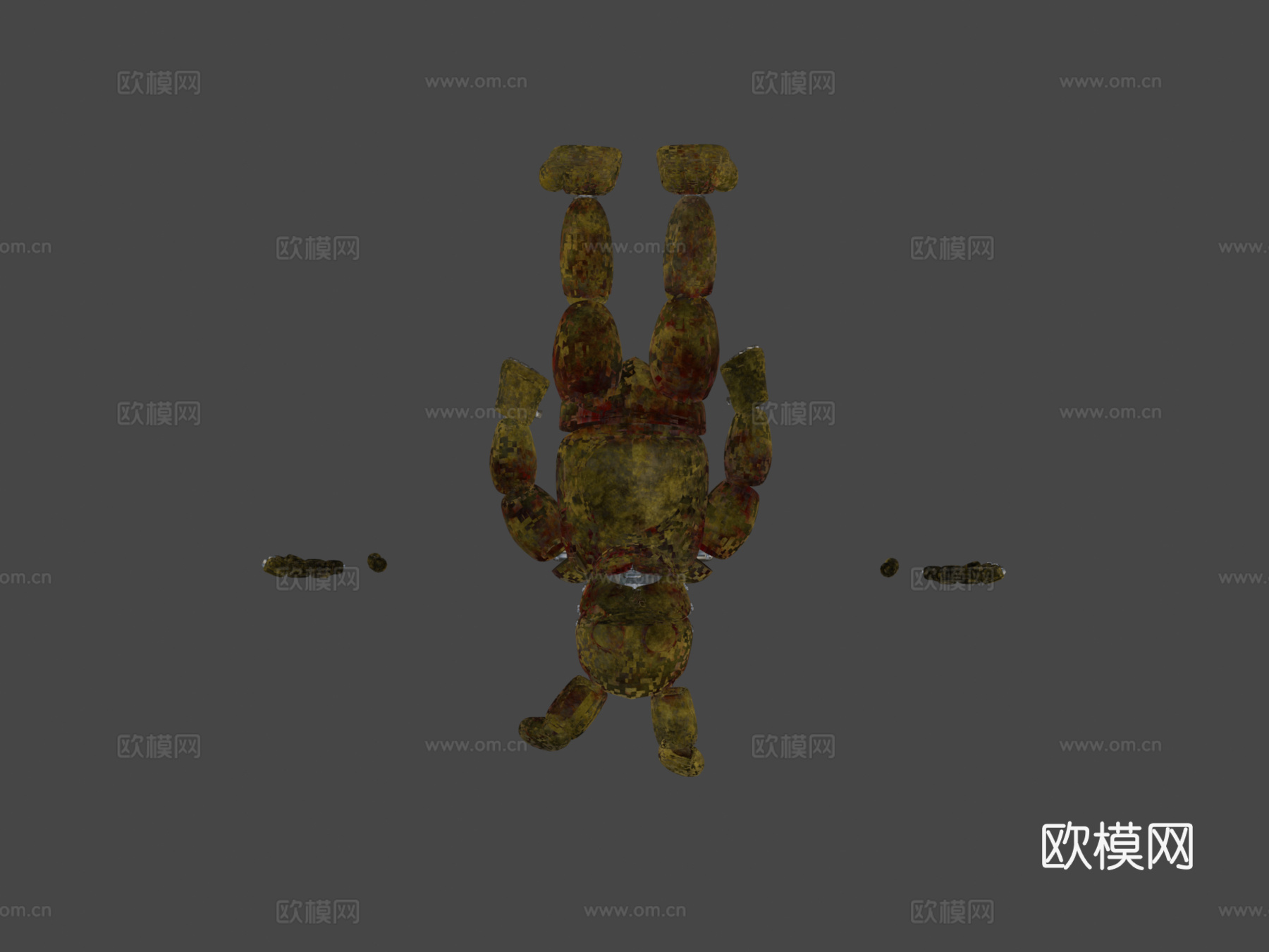 填充弹簧邦尼3d模型