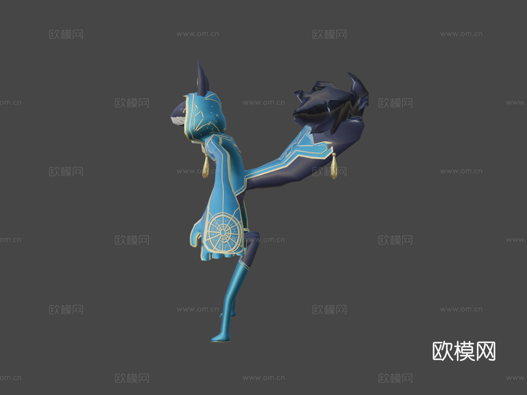 毛茸茸卡维库3d模型