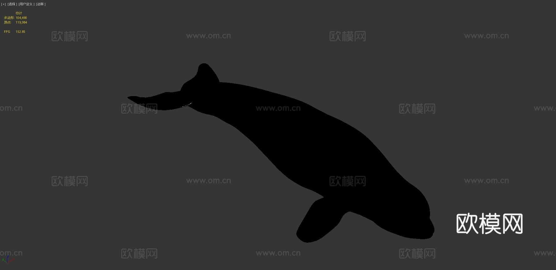 白鲸3d模型