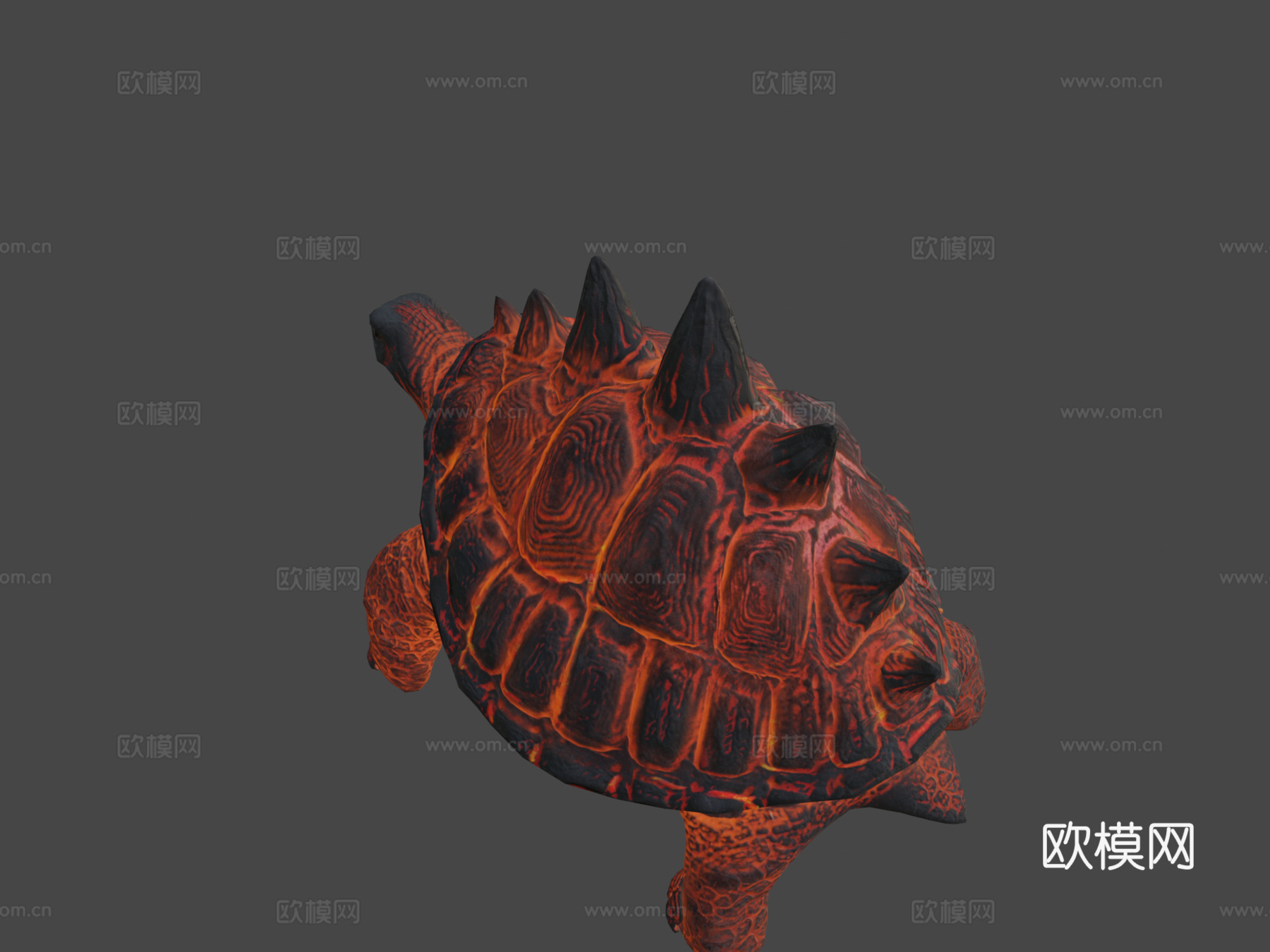 熔岩龟动画3d模型