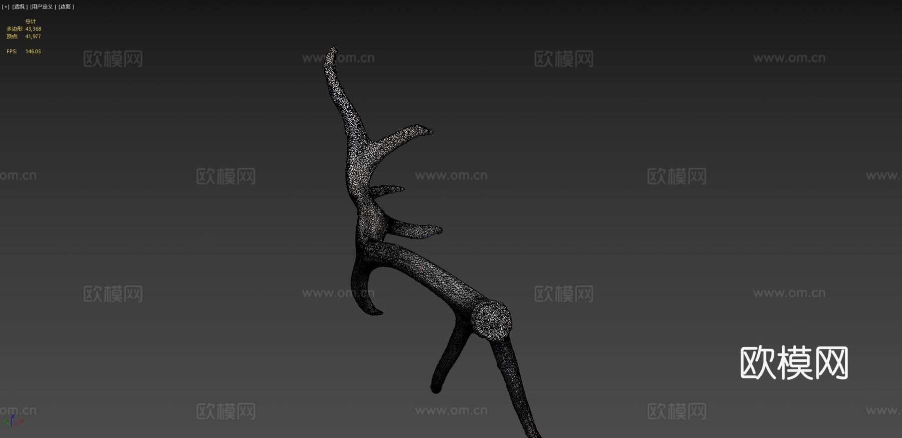 第235天-巨大麋鹿角-每日一扫描3d模型