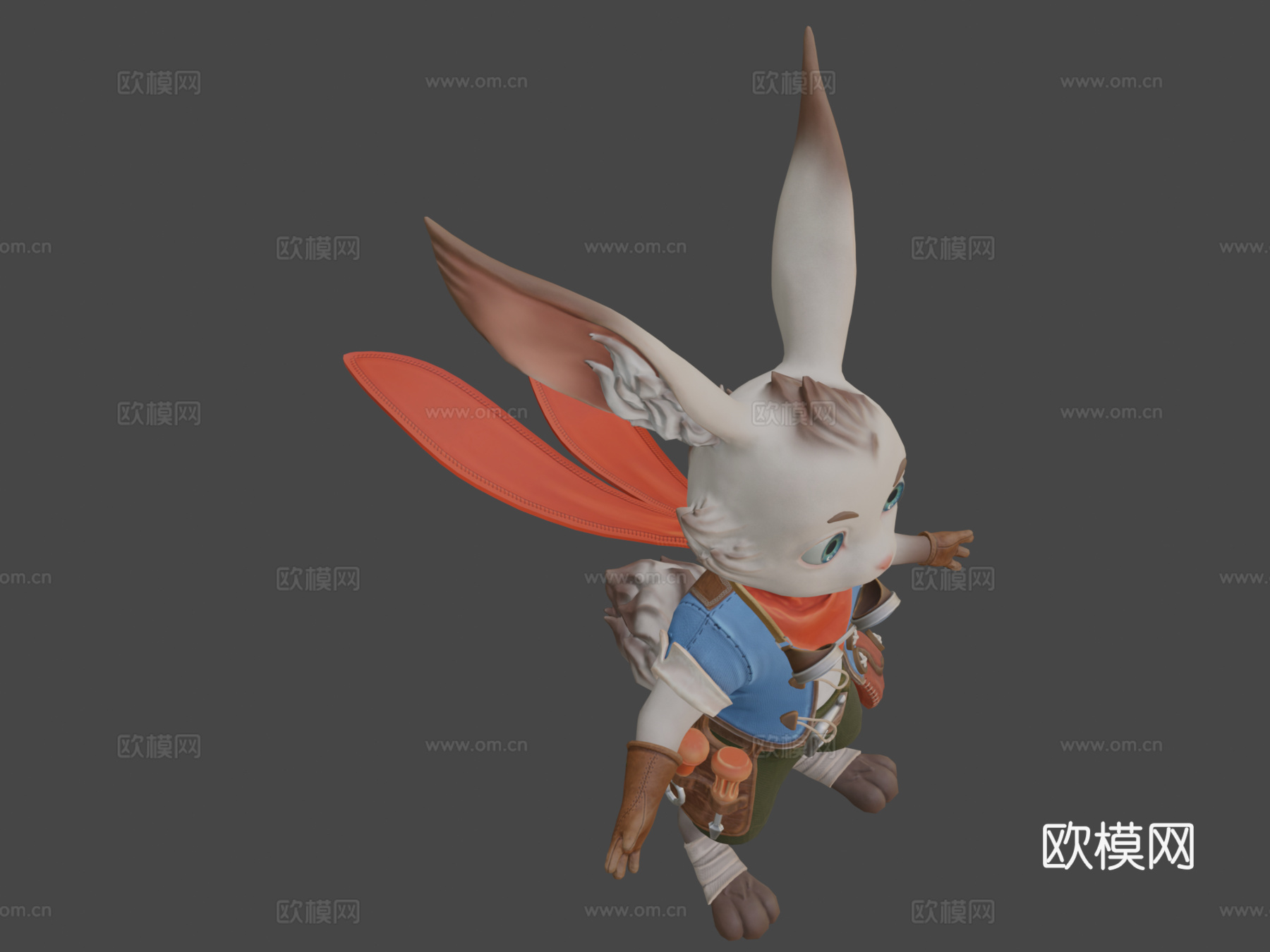 兔子角色3d模型