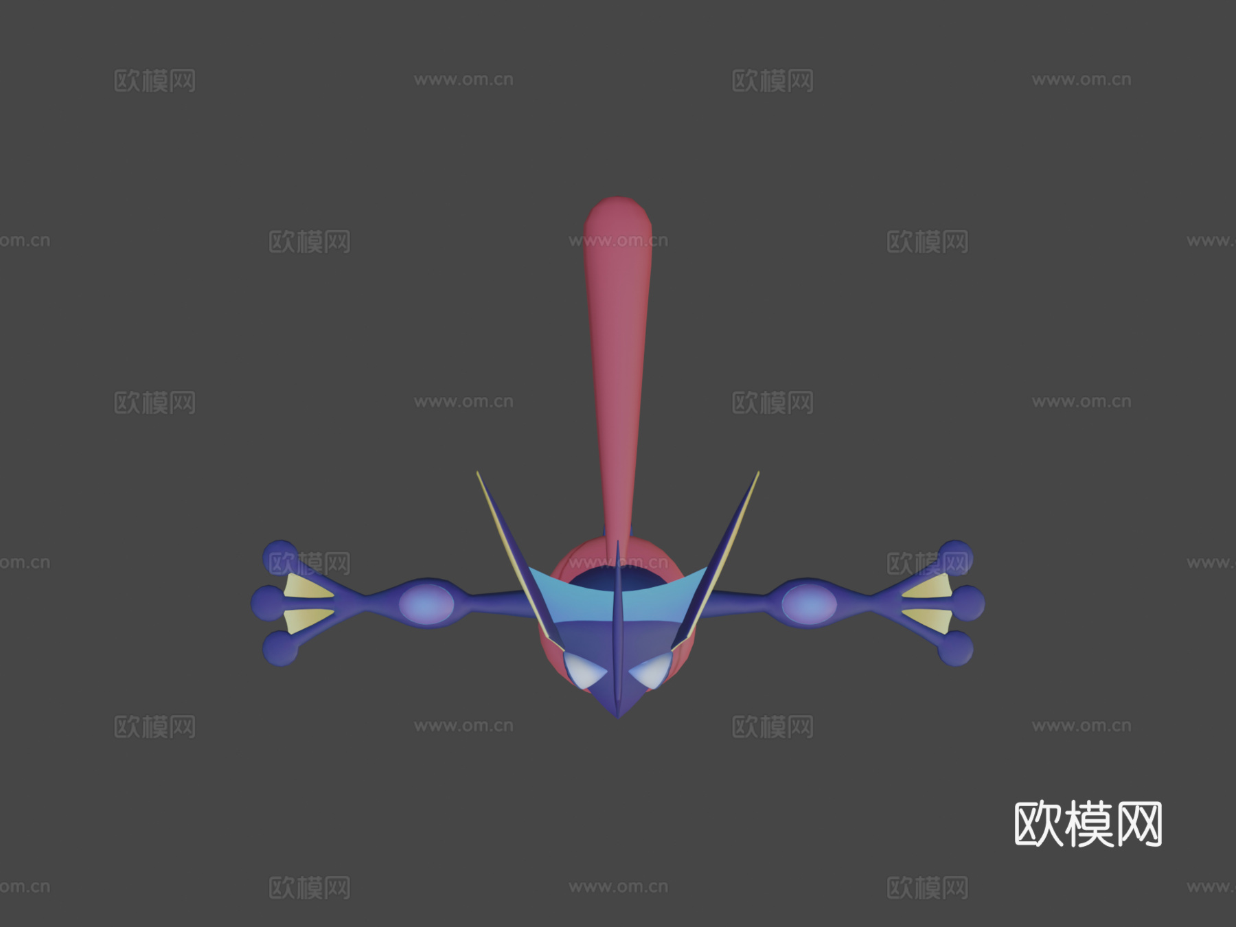 甲贺忍蛙大乱斗43d模型
