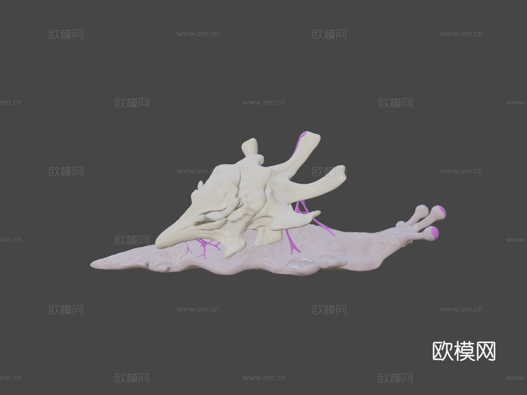 远古蜗牛3d模型