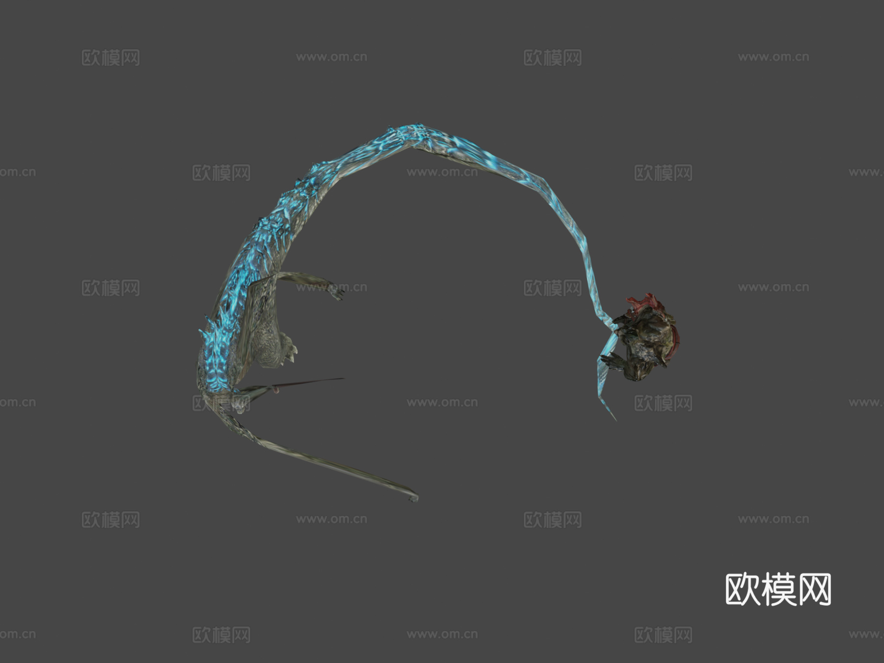 哥斯拉对战沃洛克怪物3d模型