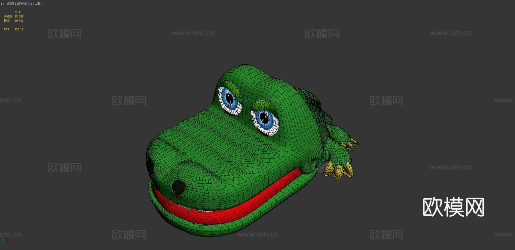 鳄鱼医生玩具3d模型