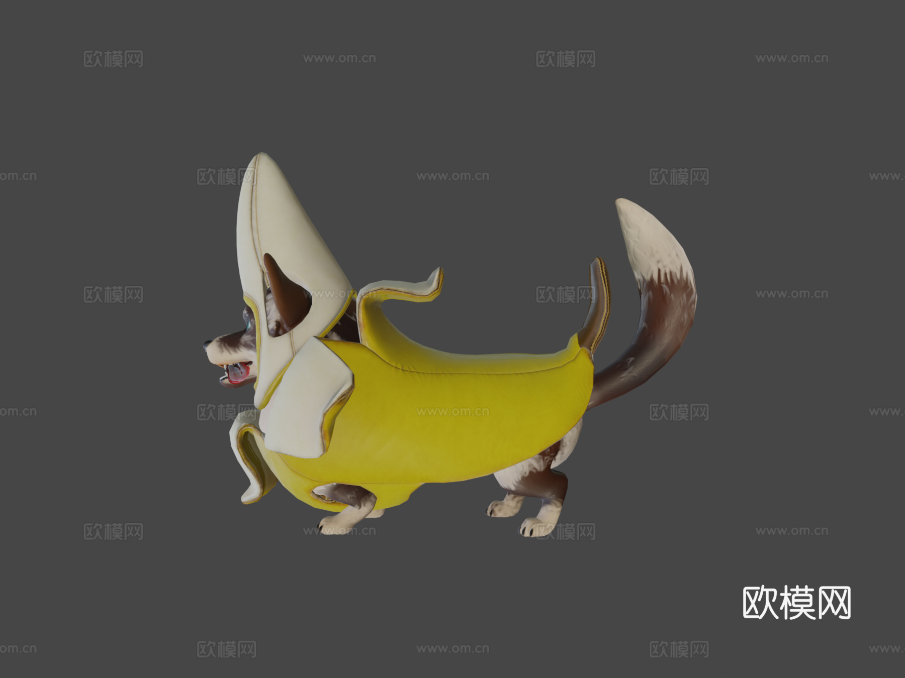 柯基香蕉扩展包3d模型