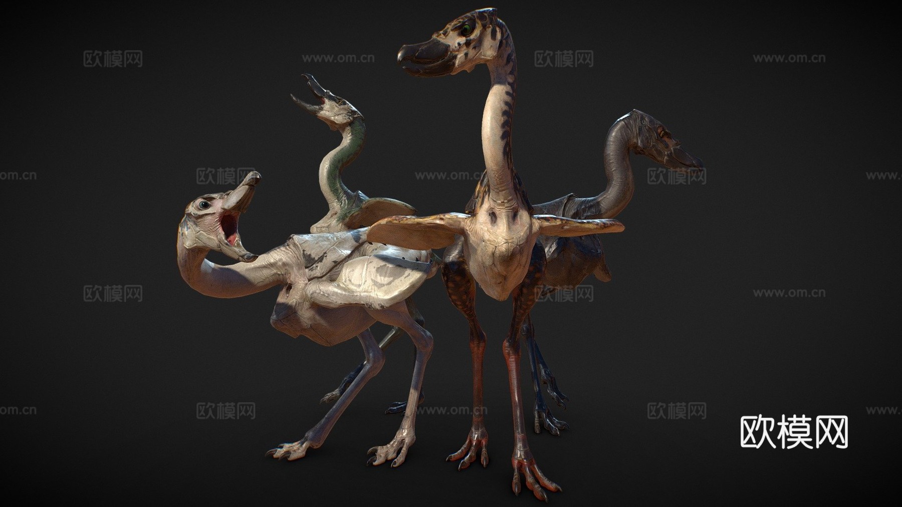 不会飞的外星鸟3d模型