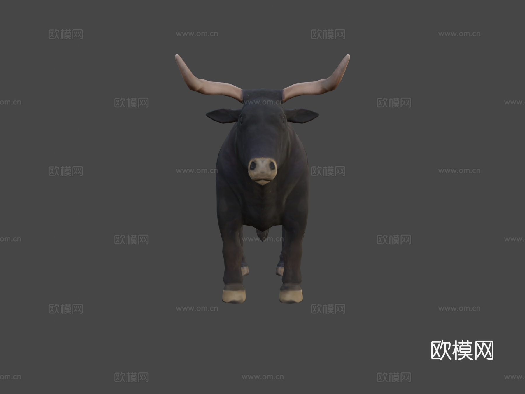 公牛3d模型