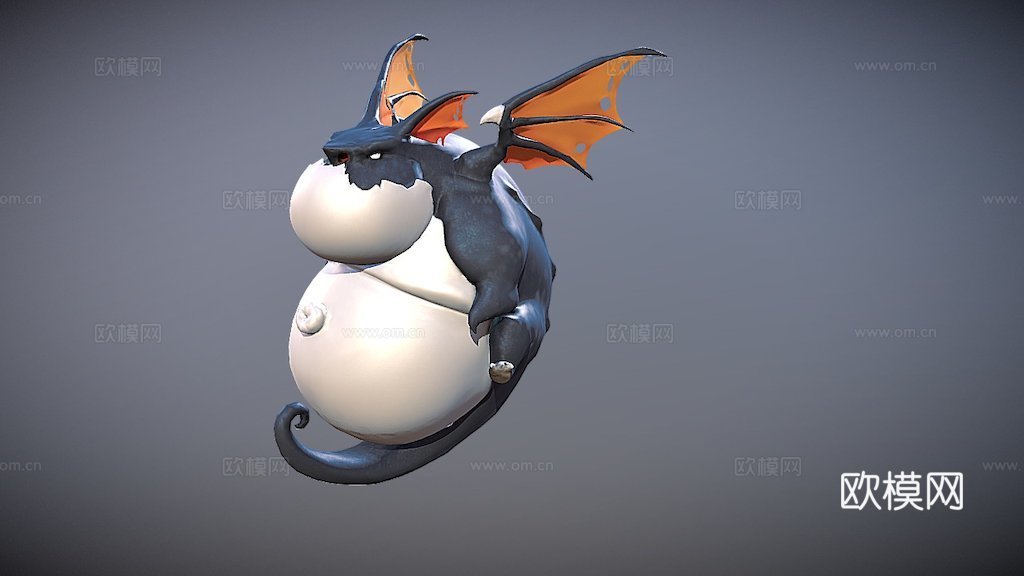 胖龙德雷戈3d模型