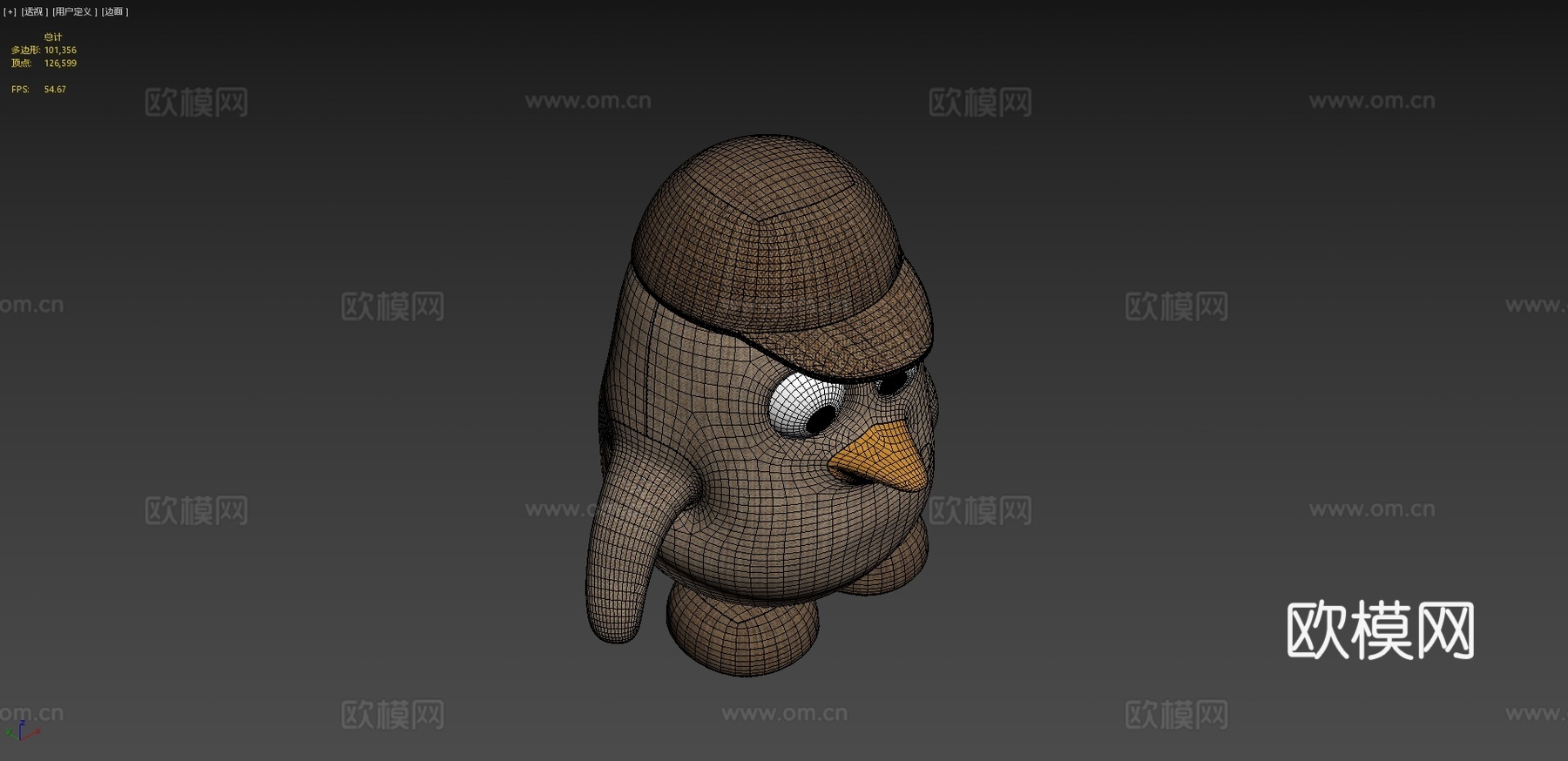 玩具企鹅3d模型