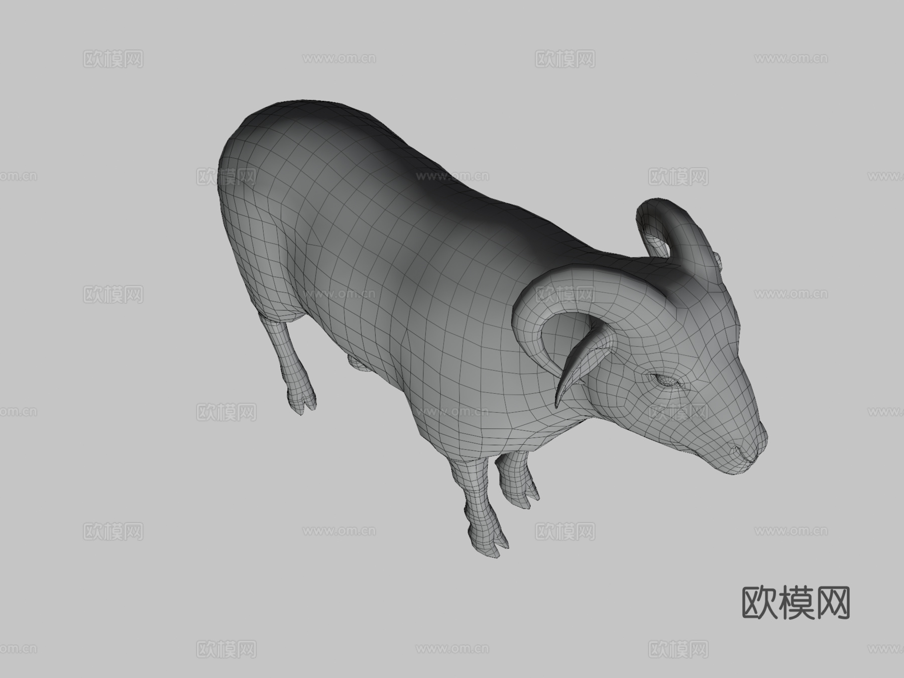 公羊动画3d模型