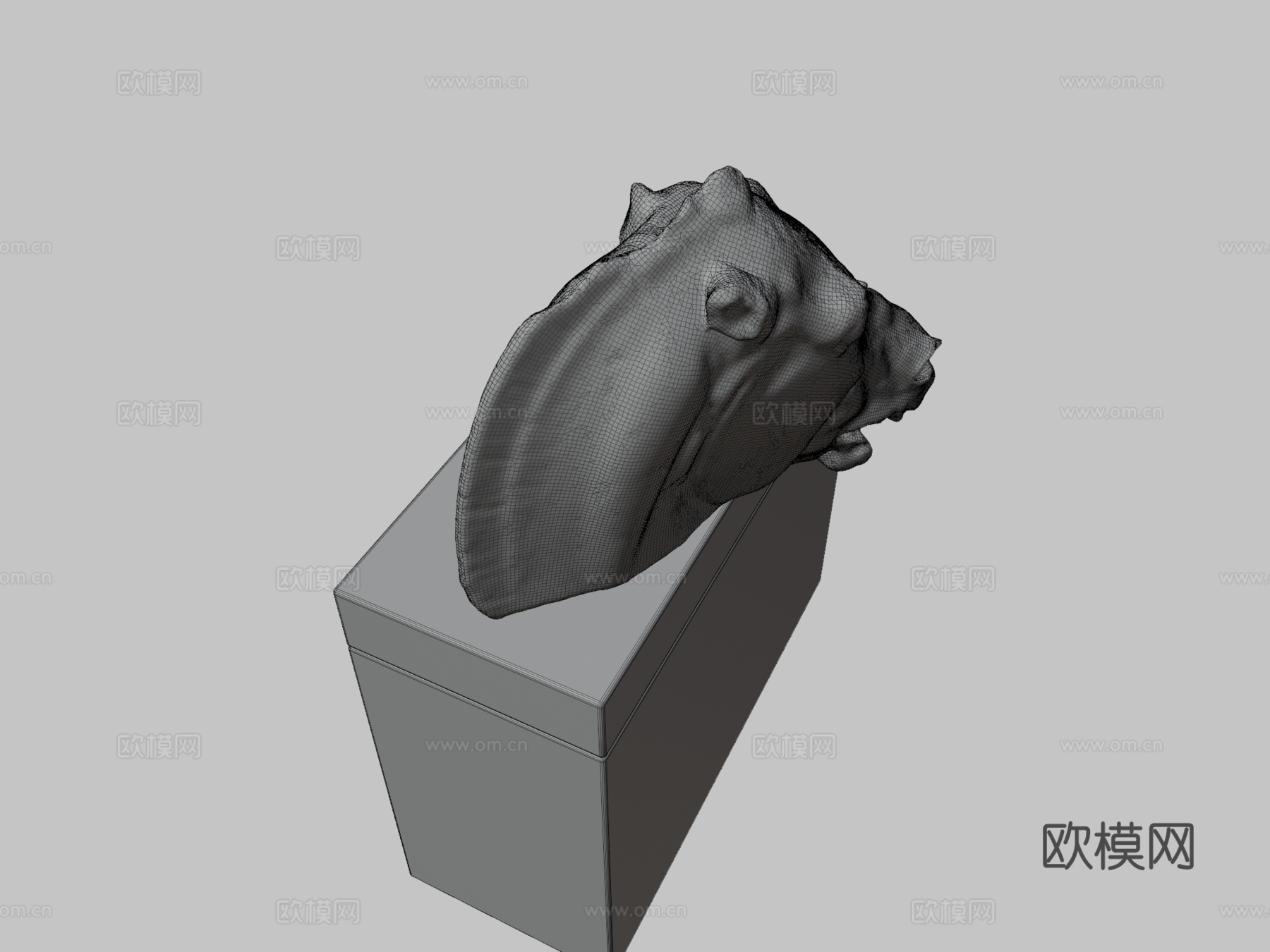 大英博物馆马头3d模型