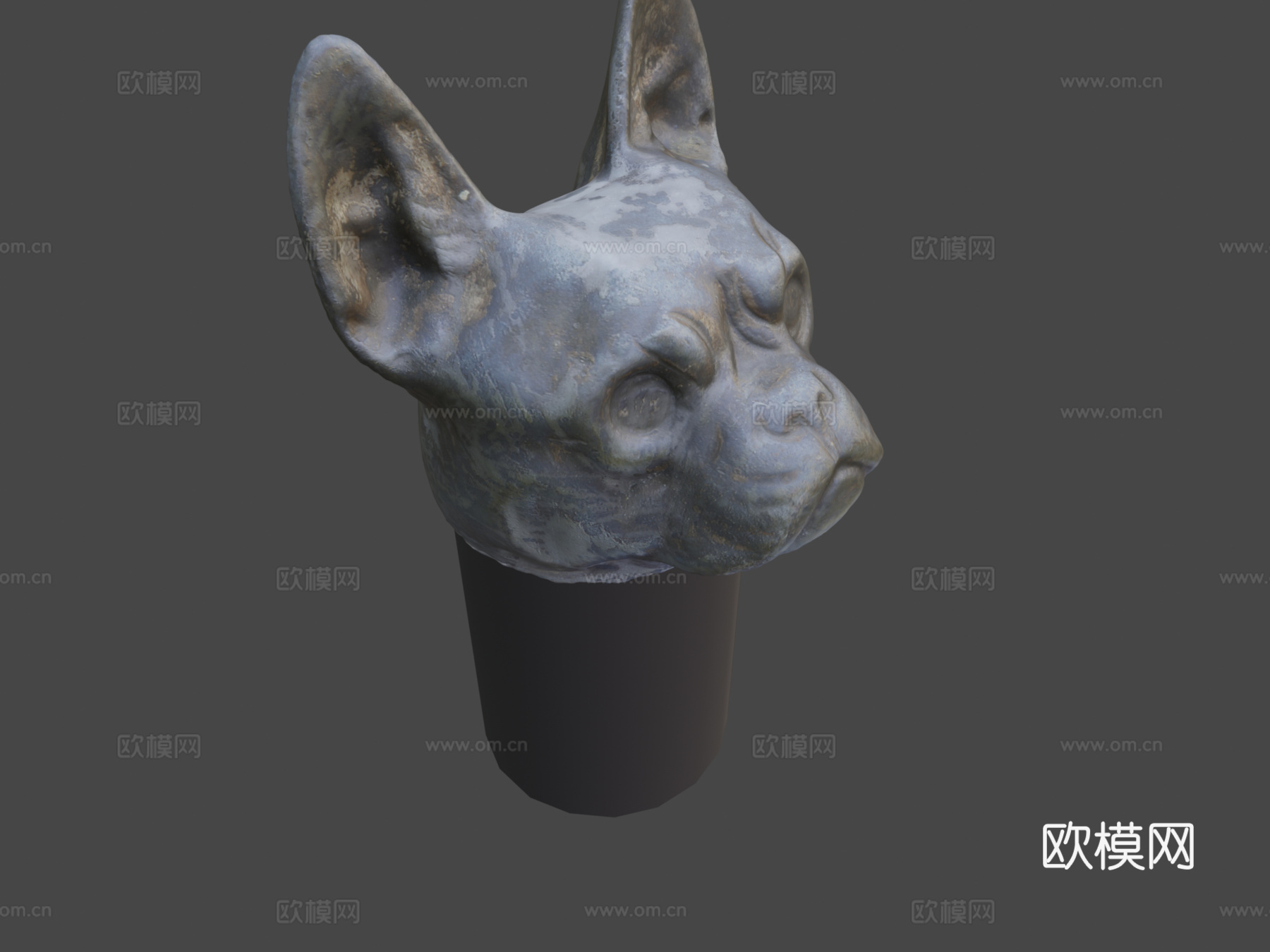 狗头3d模型