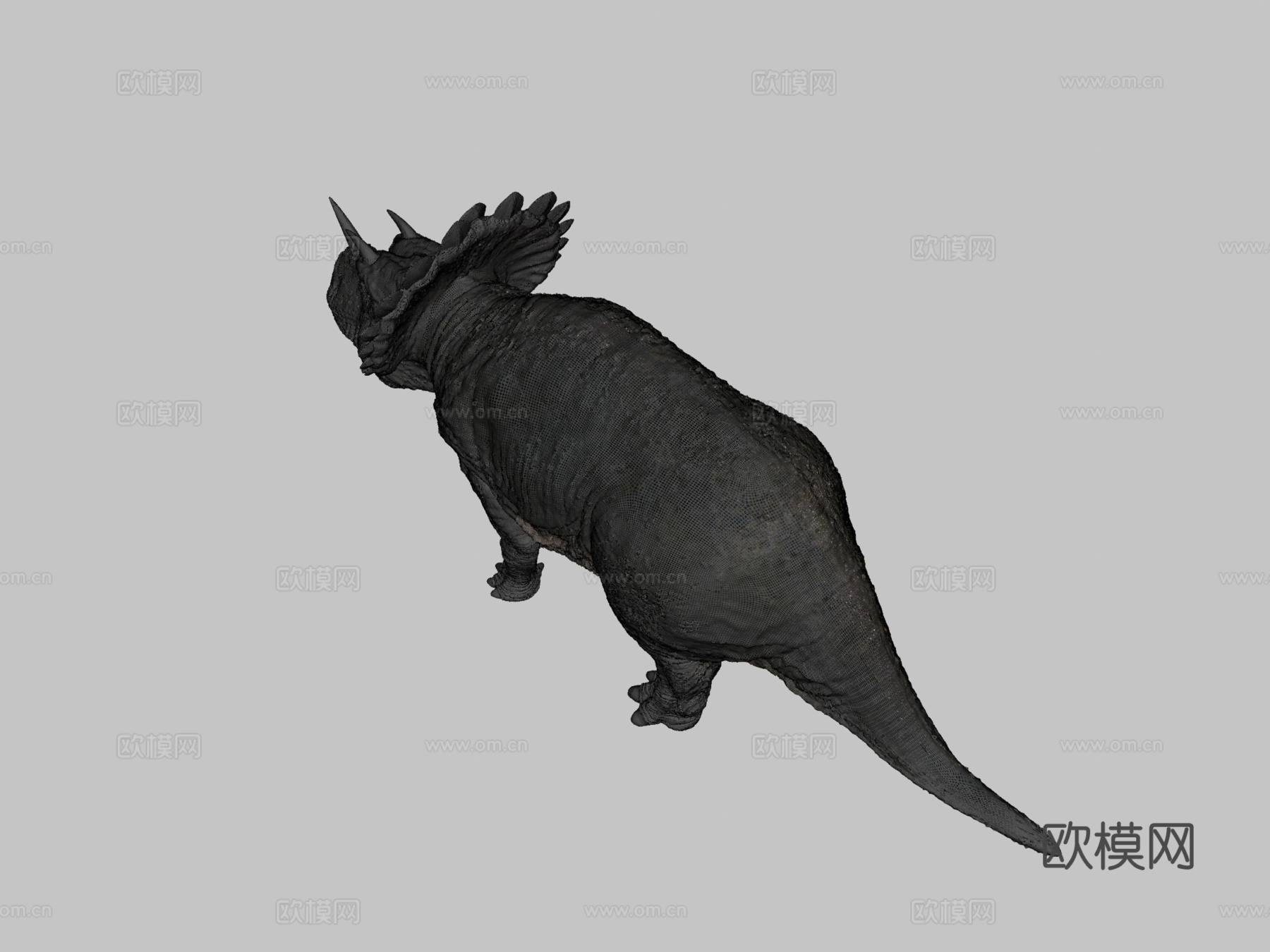 帝王角龙3d模型