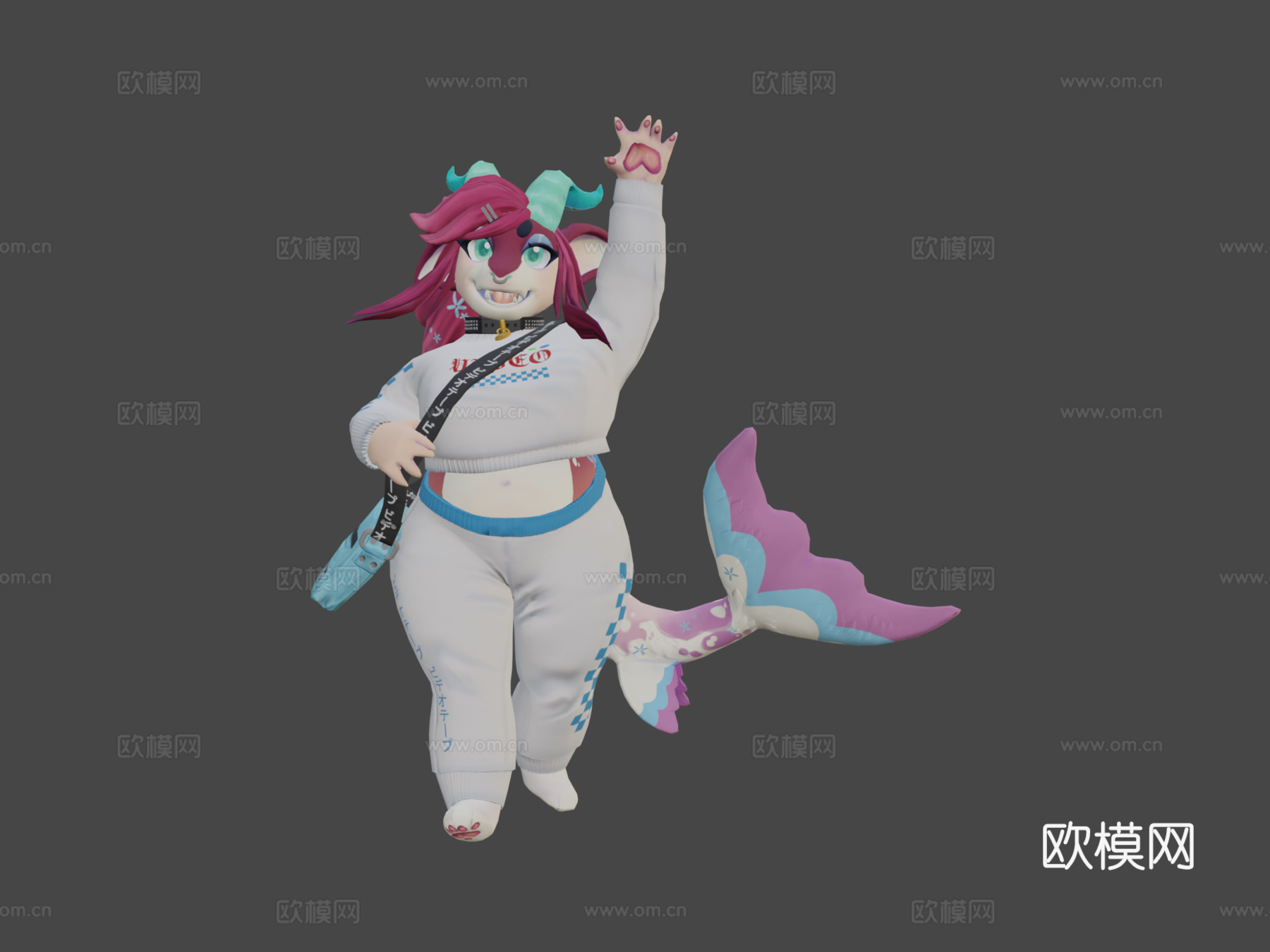 鲨鱼艾克莱尔3d模型