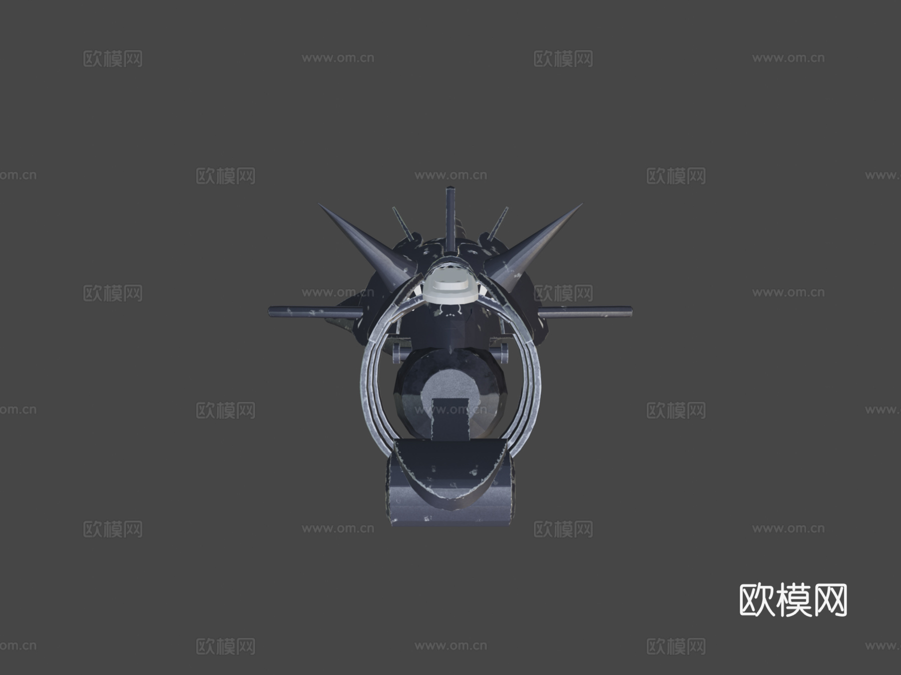 机械鲨鱼绑定3d模型