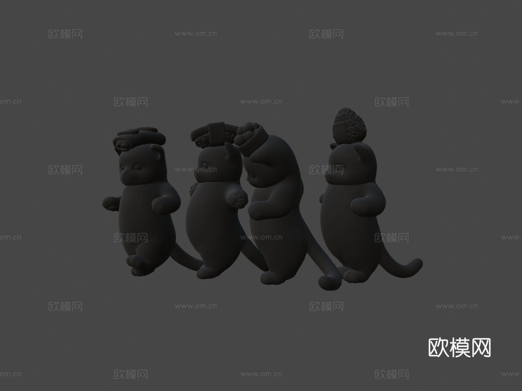 喵喵小队3d模型