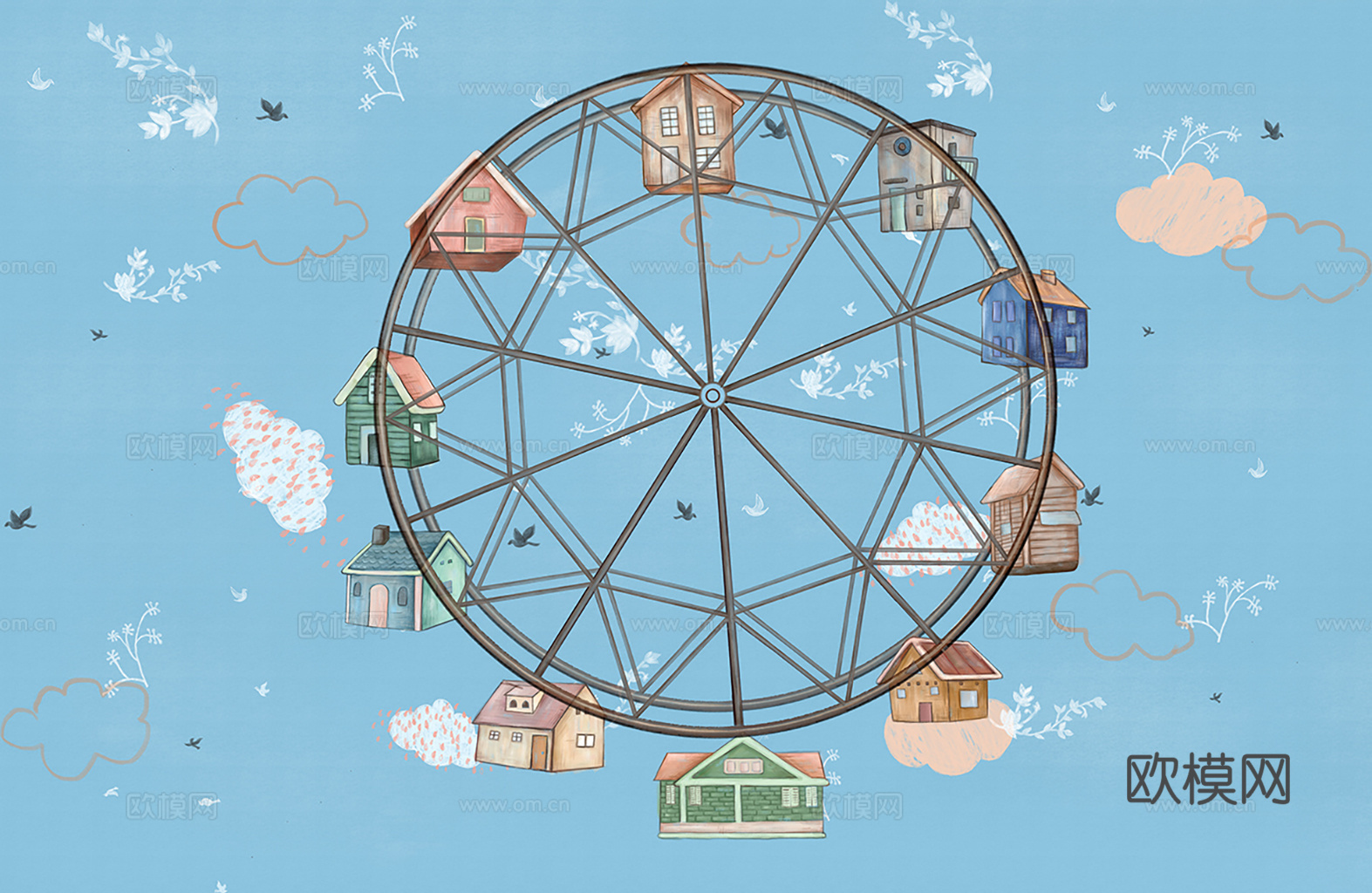 现代 可爱 儿童壁纸 墙布下载