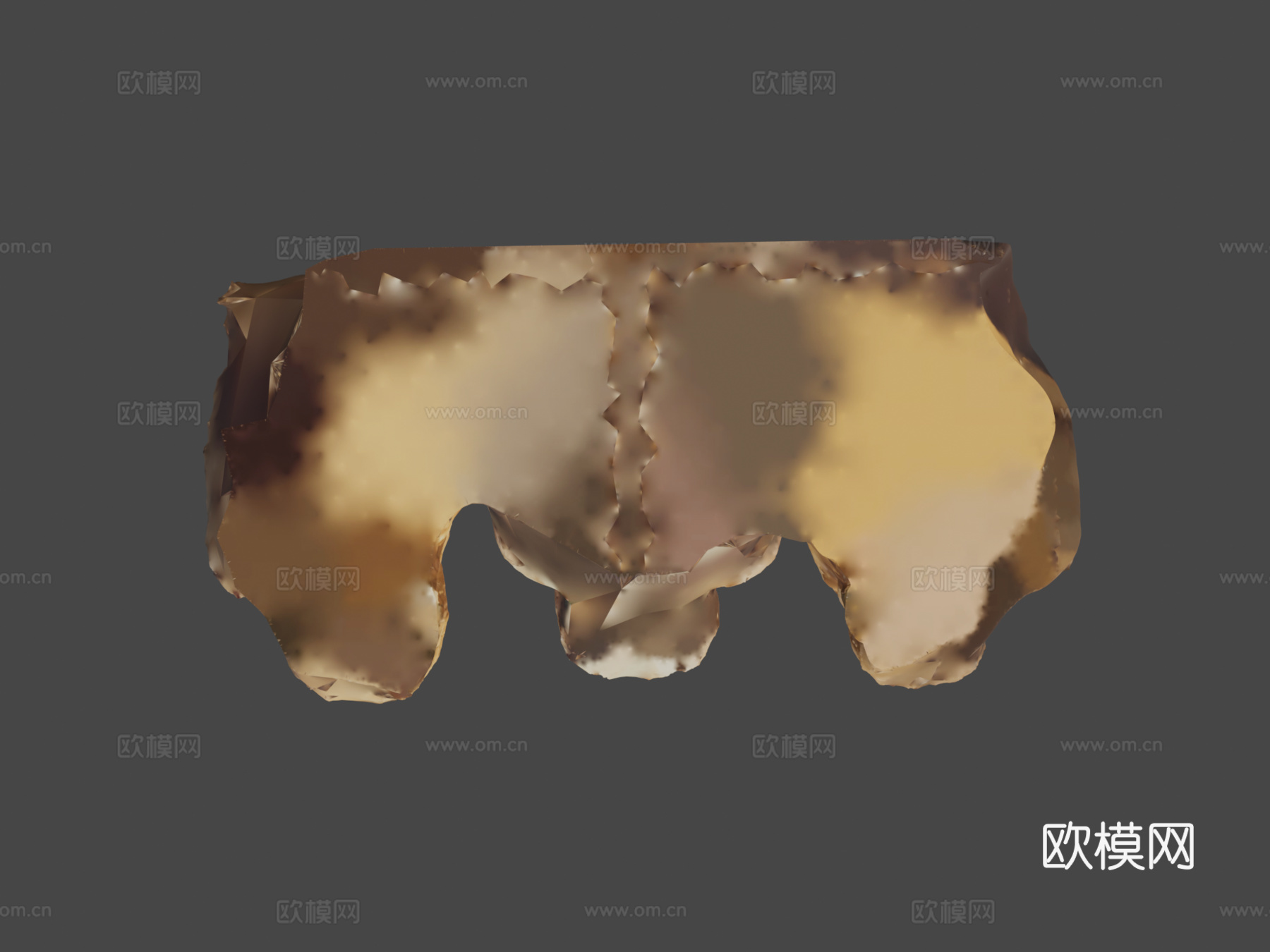 猴子雕像3D扫描3d模型