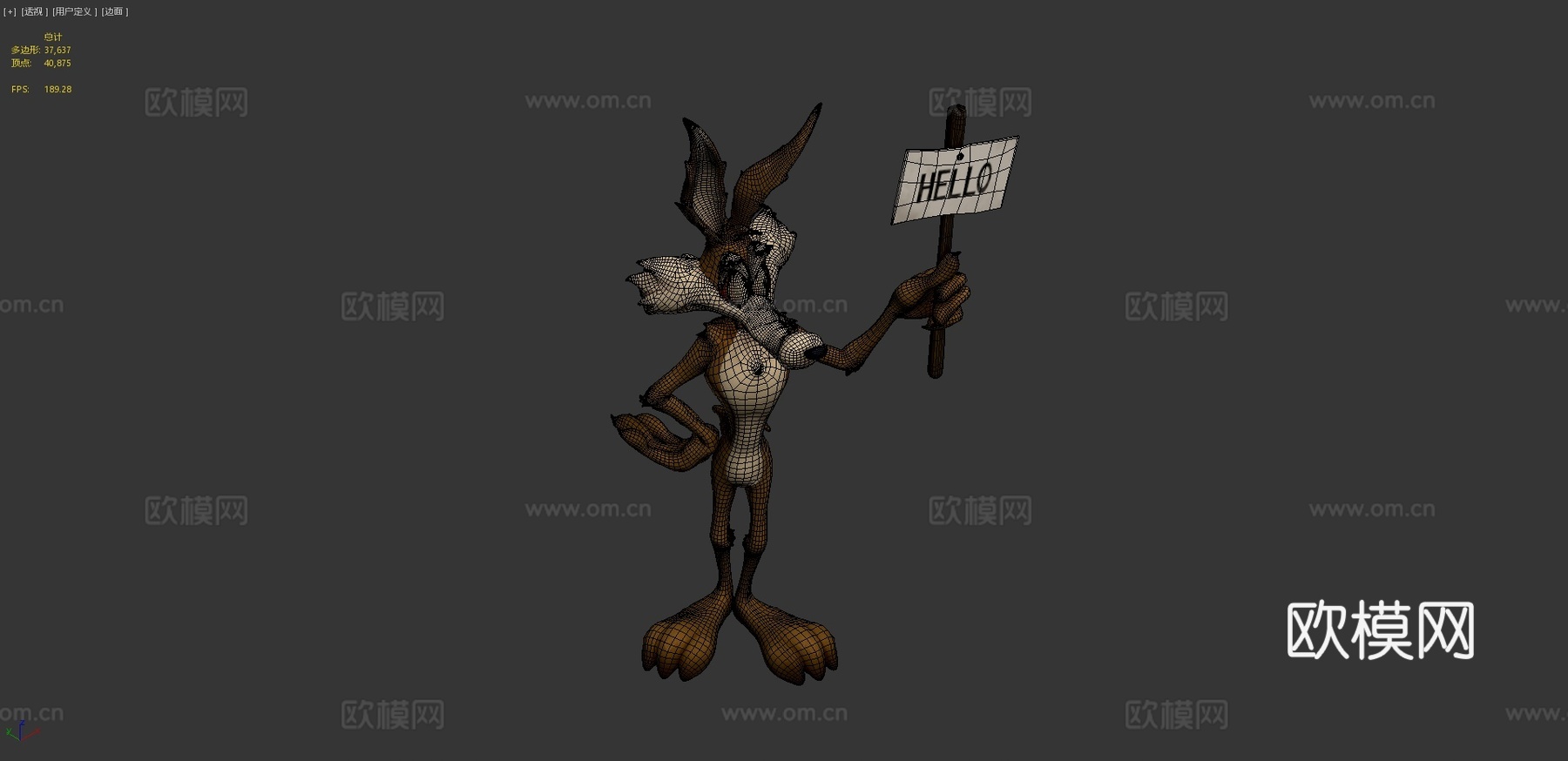 威利郊狼3d模型