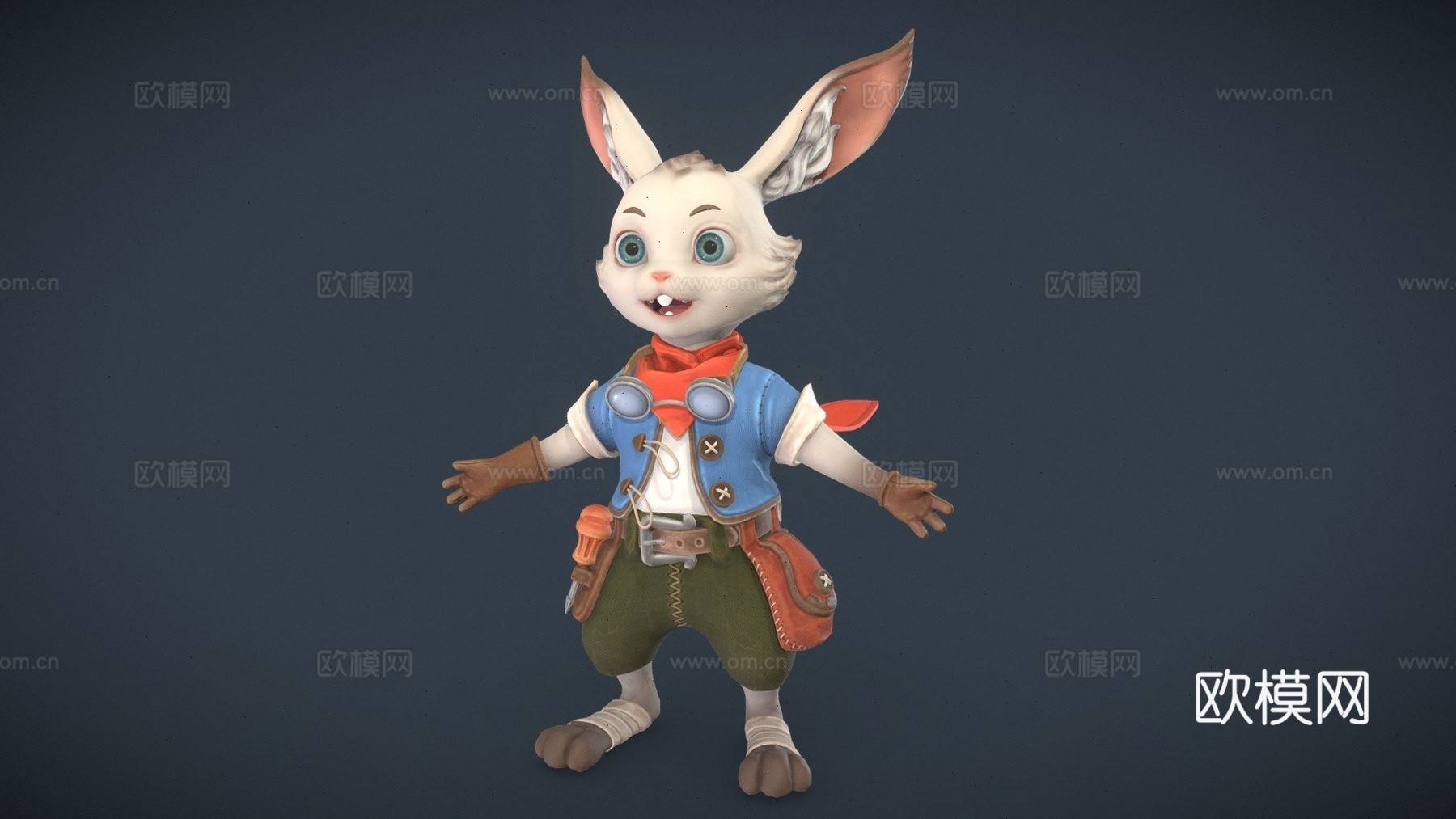 兔子角色3d模型