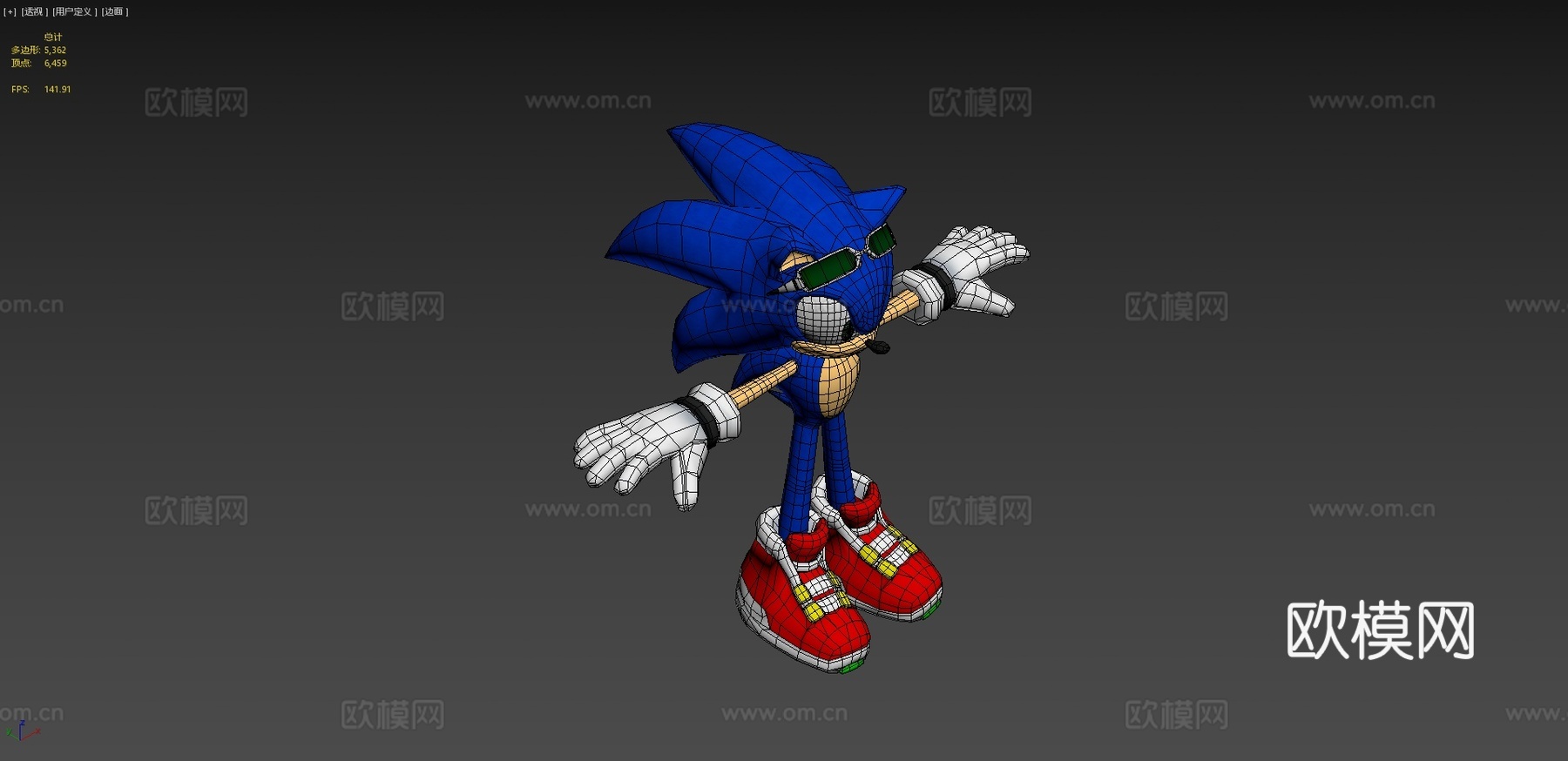 索尼克3d模型