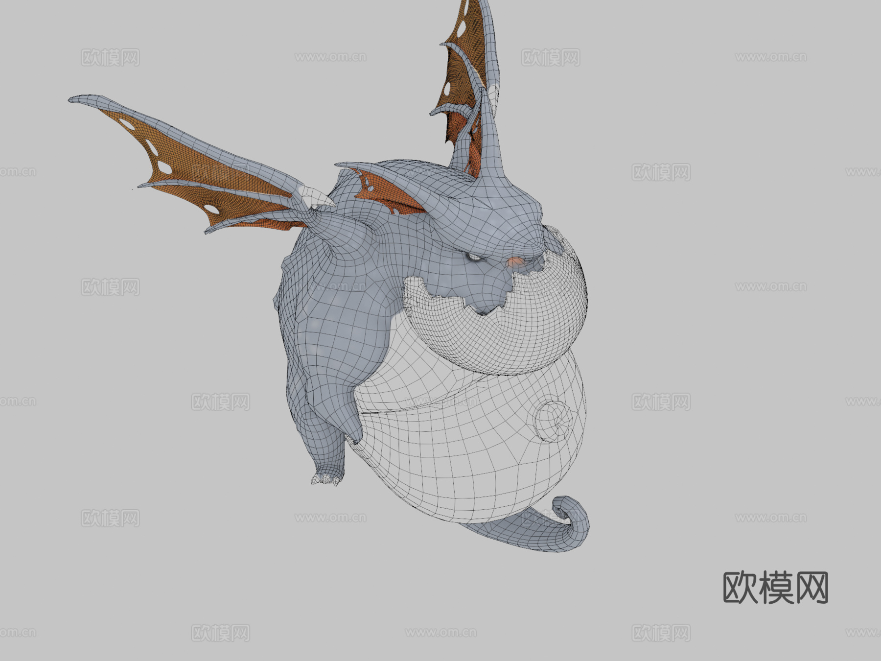 胖龙德雷戈3d模型