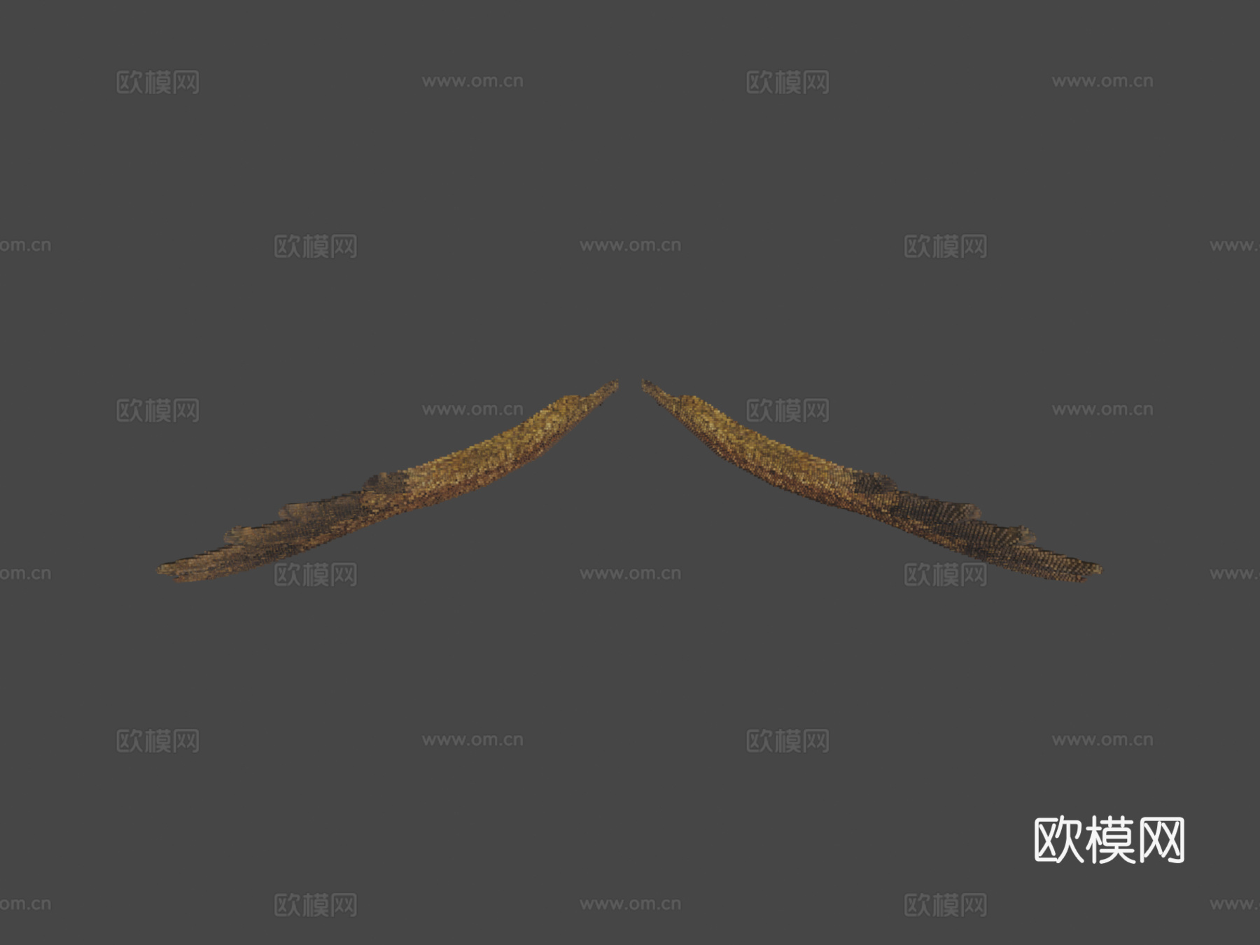 鹰-掠食鸟翅膀MinecraftJSON模型3d模型