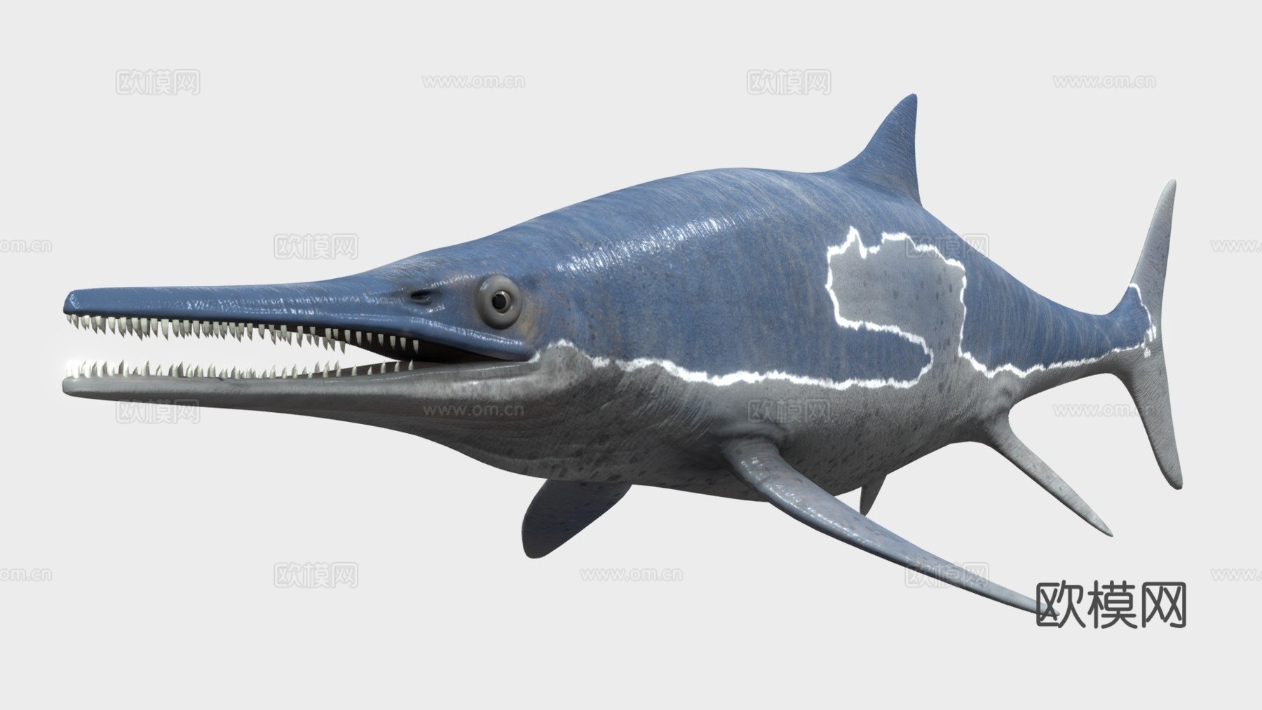 鱼龙3d模型