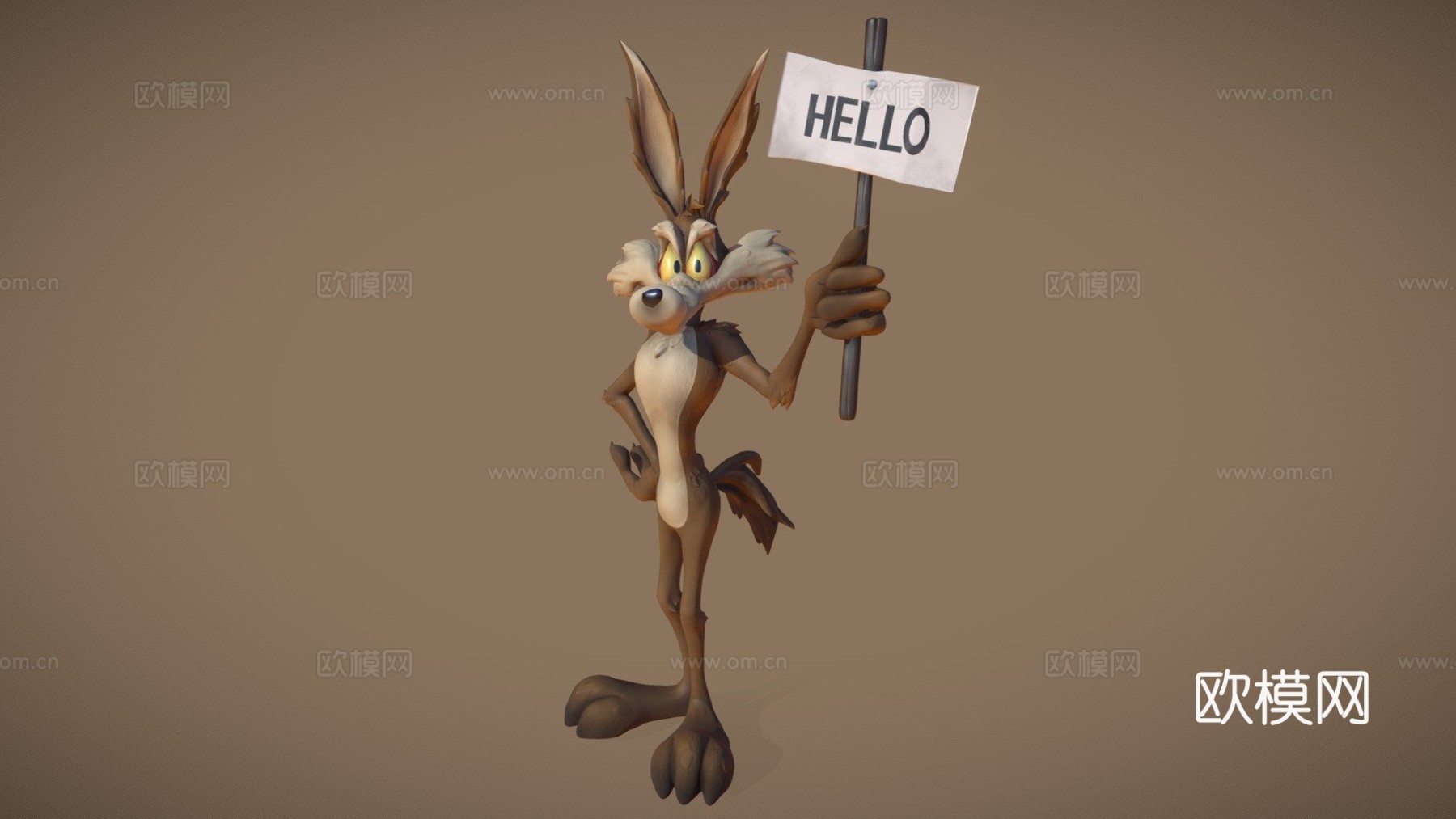 威利郊狼3d模型