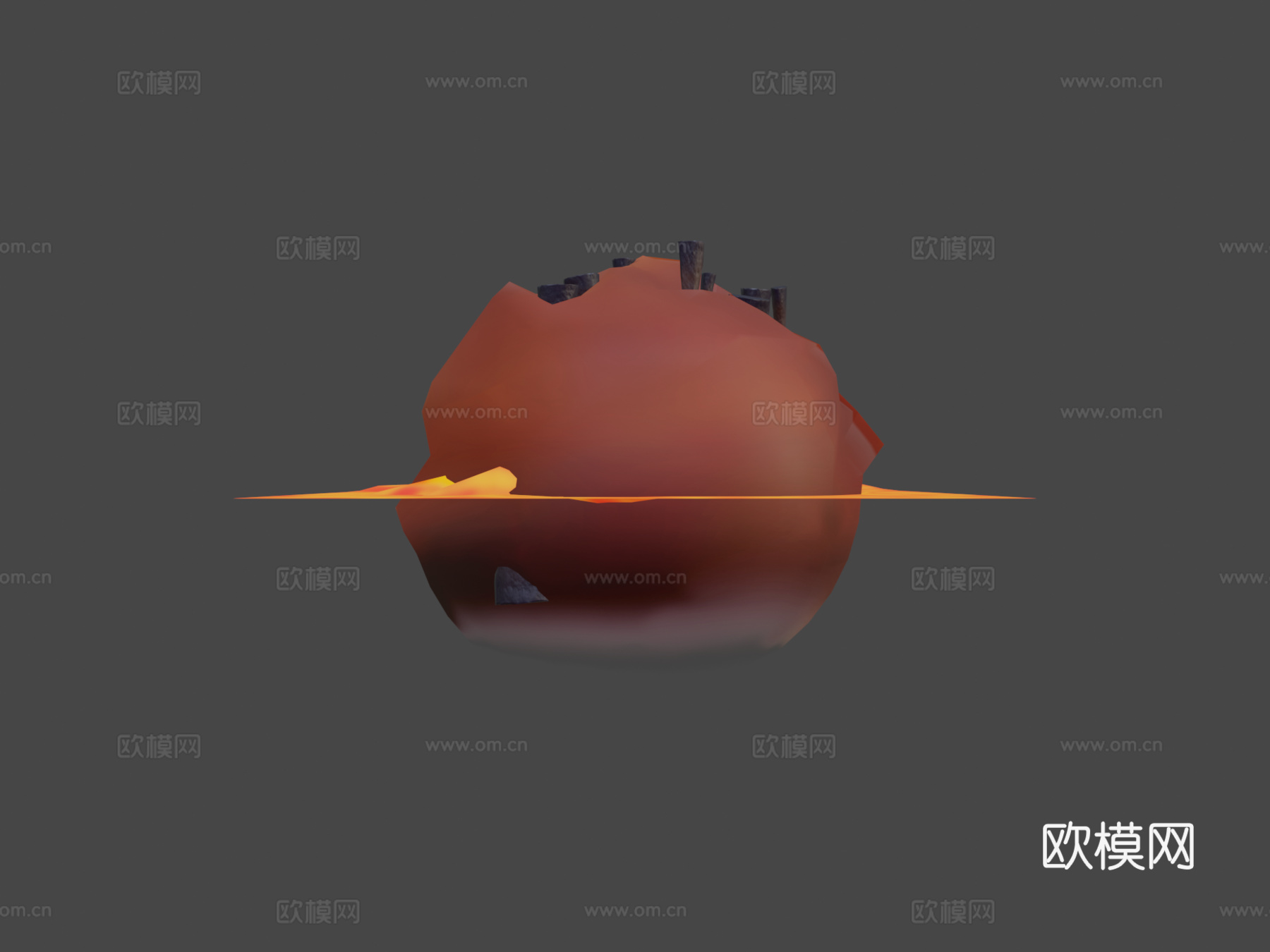 地狱景观立体模型3d模型