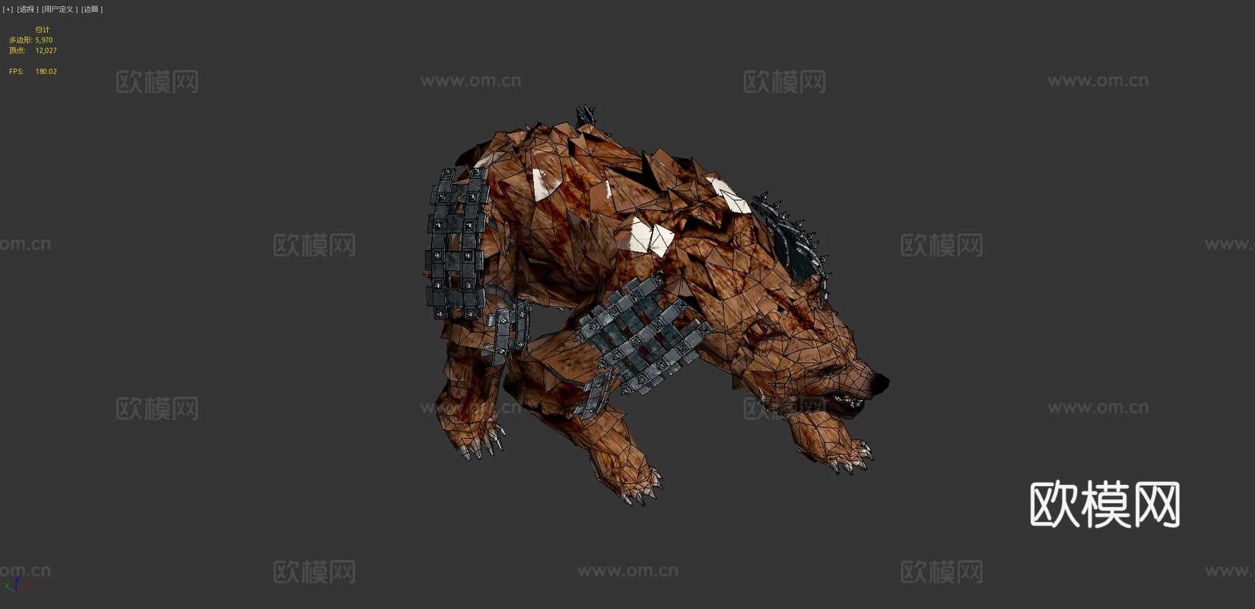 装甲灵熊3d模型