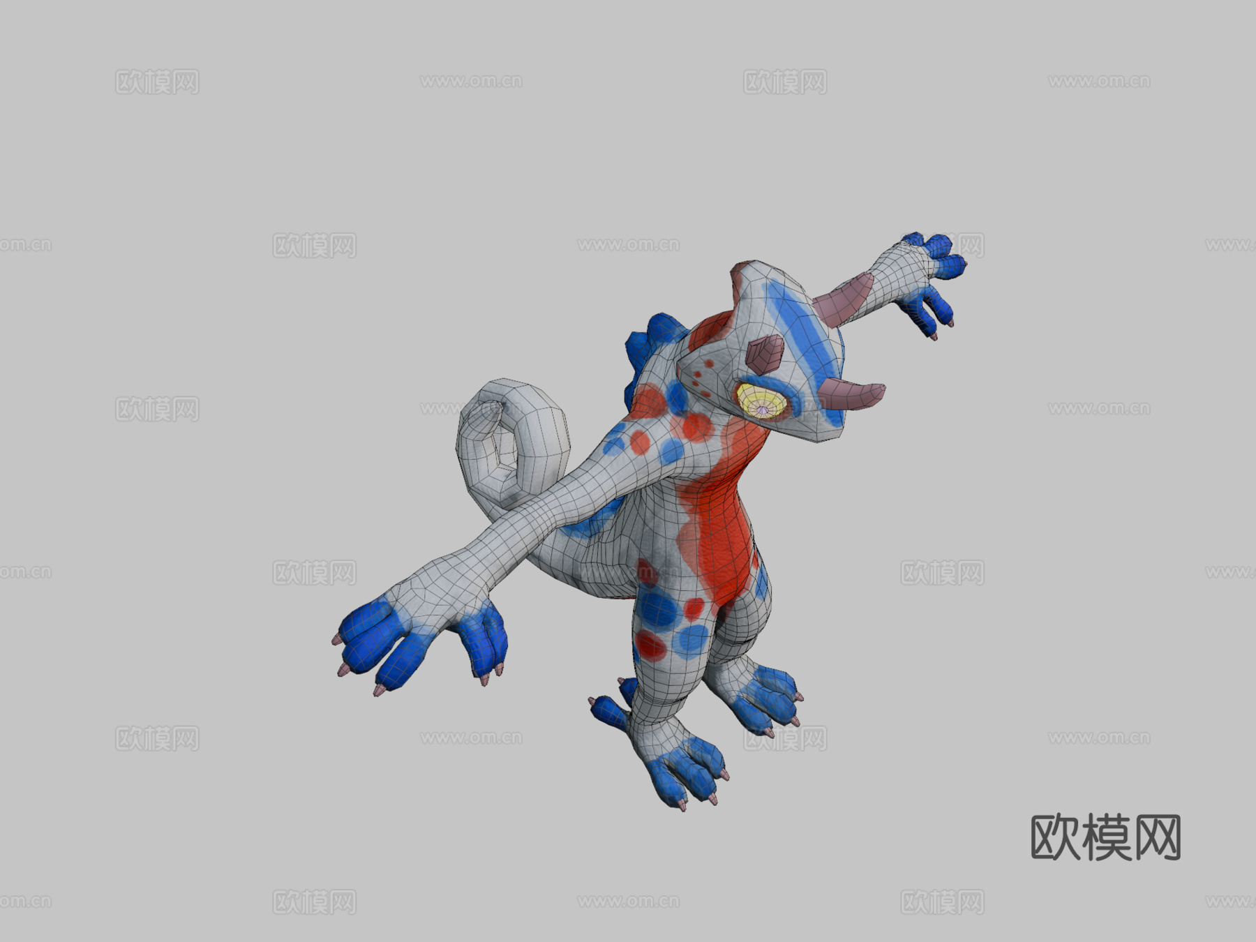 [VRchat]变色龙基底3d模型