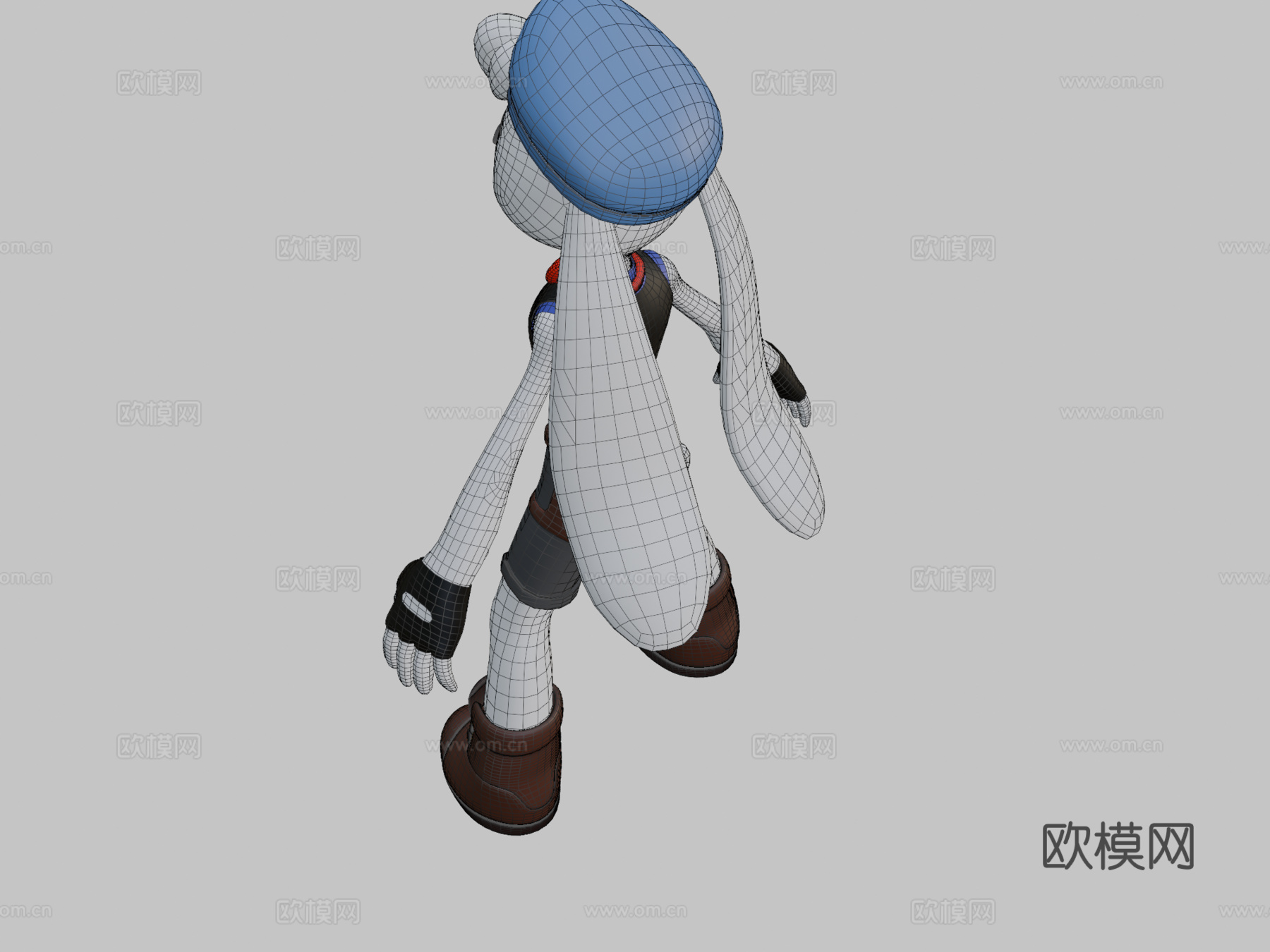 毛茸卡通邦尼3d模型