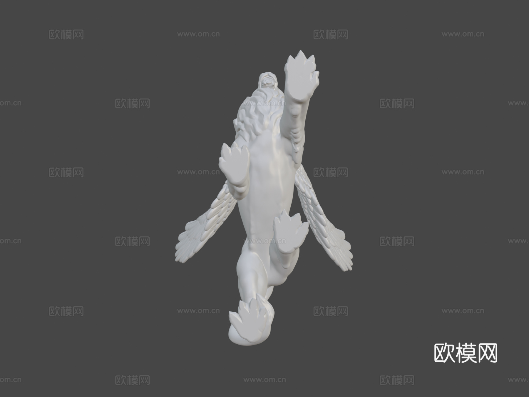 带翼狮子3d模型