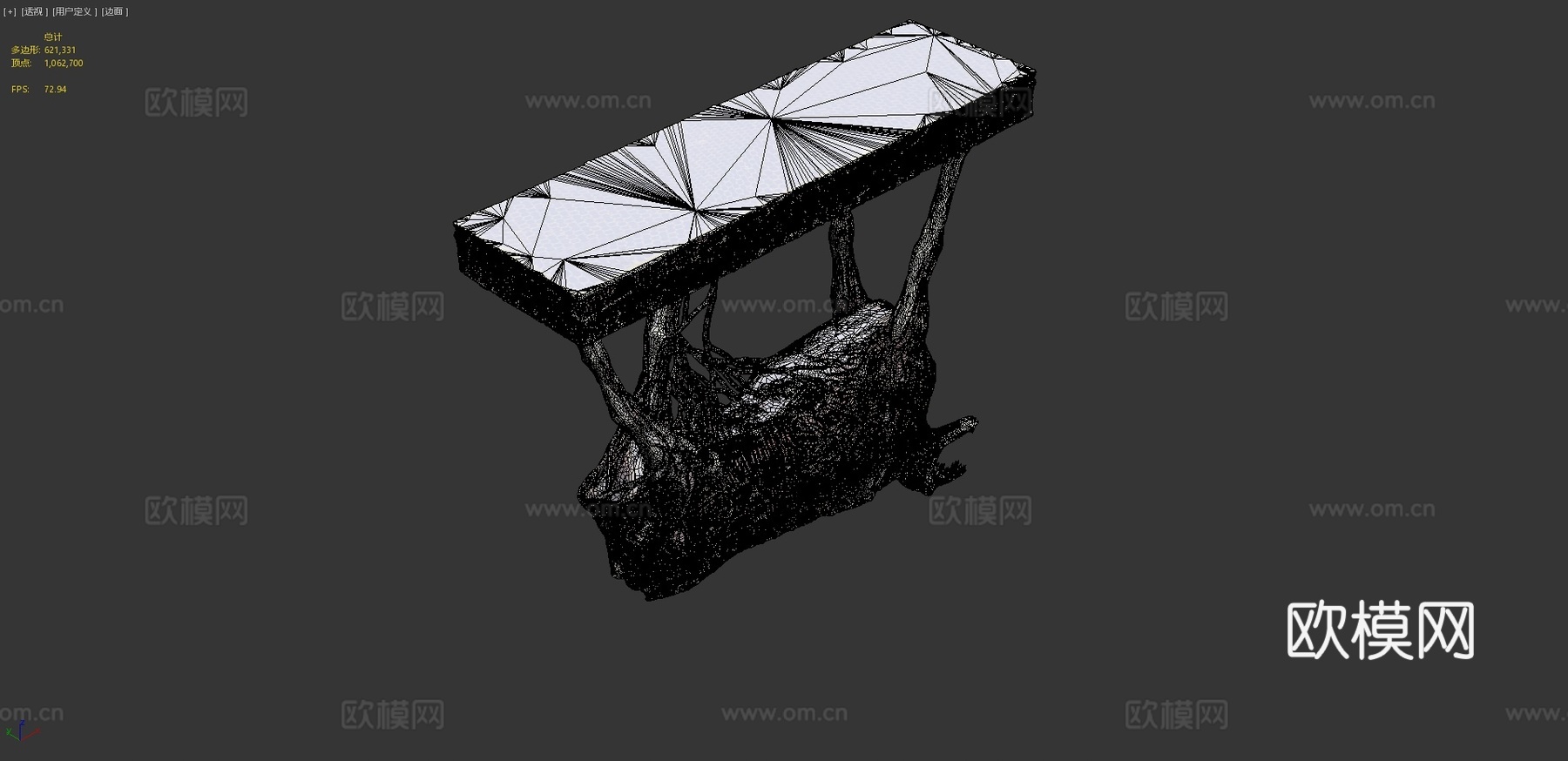 外星马3d模型