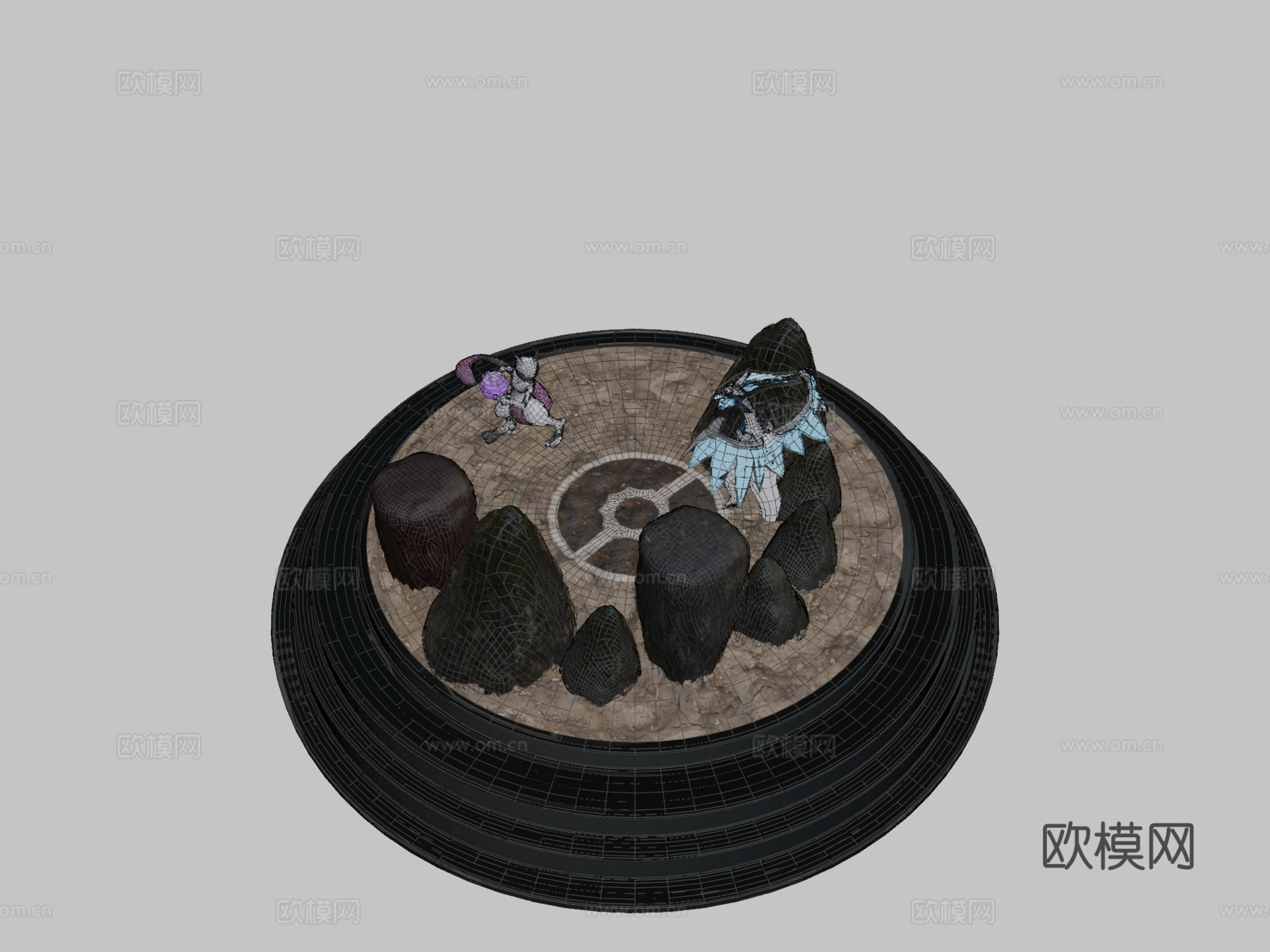 超级喷火龙X对战超梦3d模型