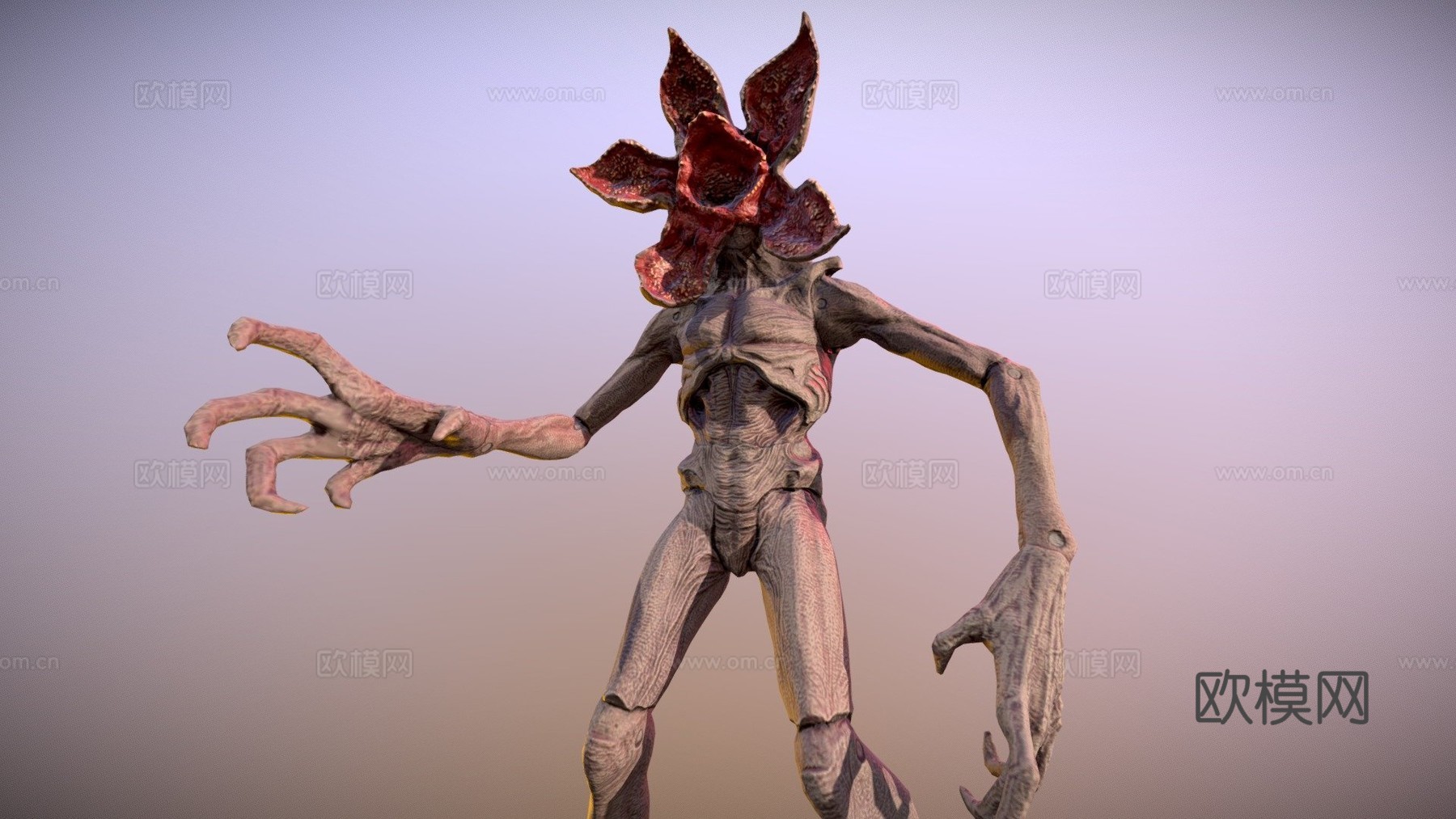 怪奇物语魔王可动人偶3d模型