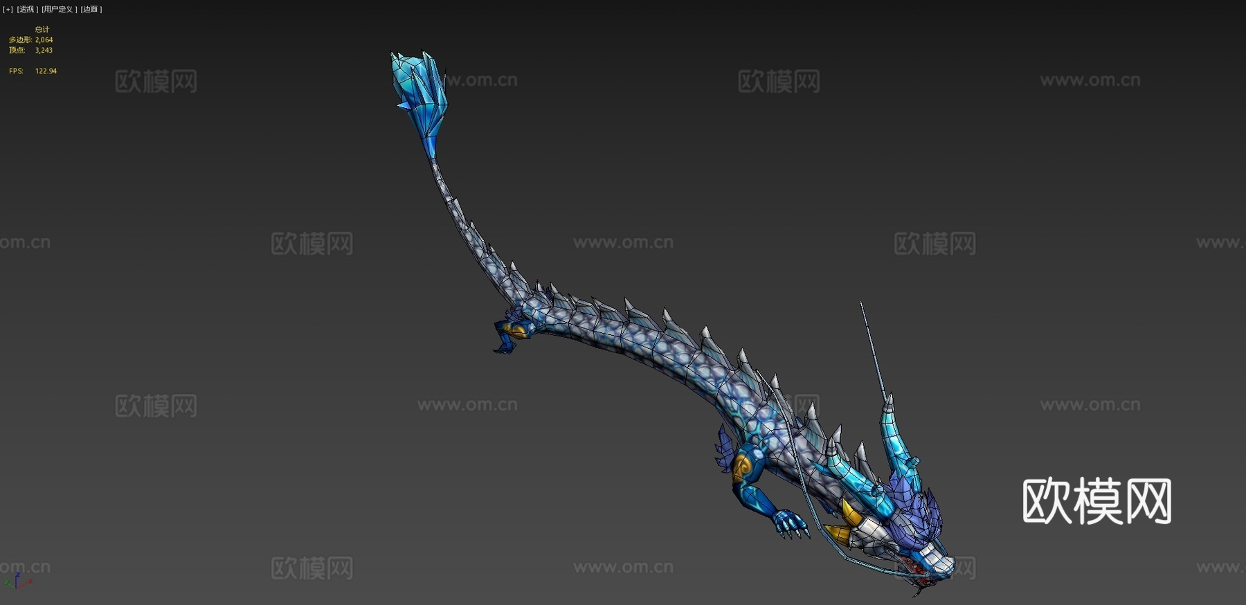 中国银龙3d模型