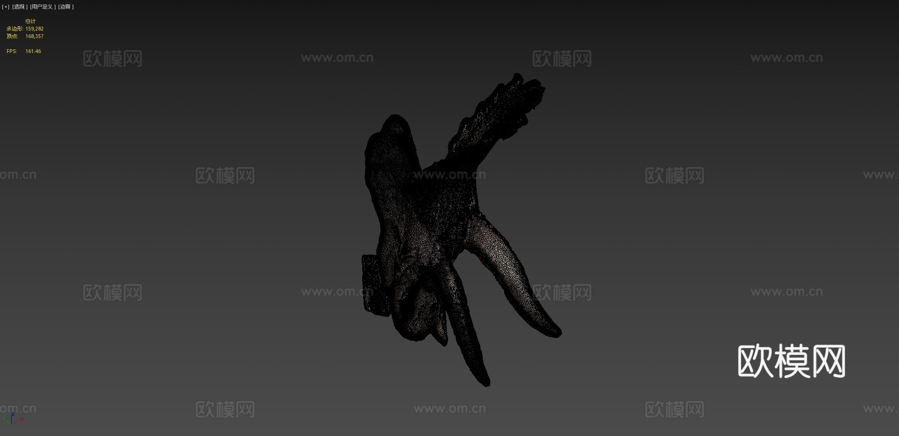 《侏罗纪公园》电影中的三角龙头3d模型