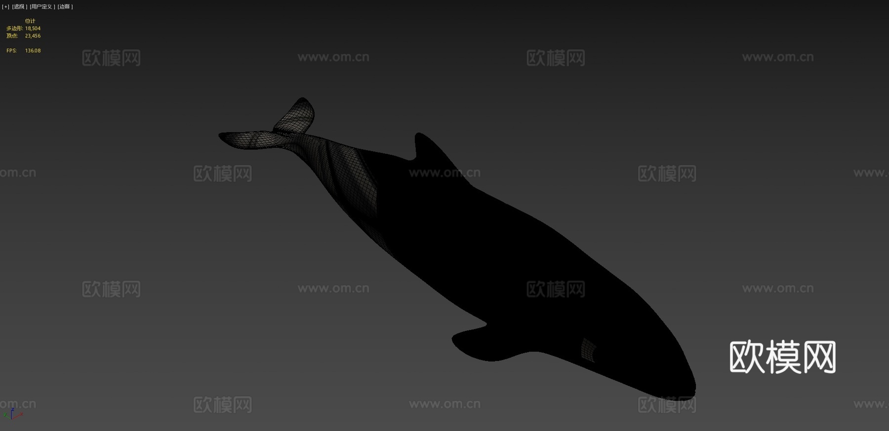 A型-港湾鼠海豚3d模型