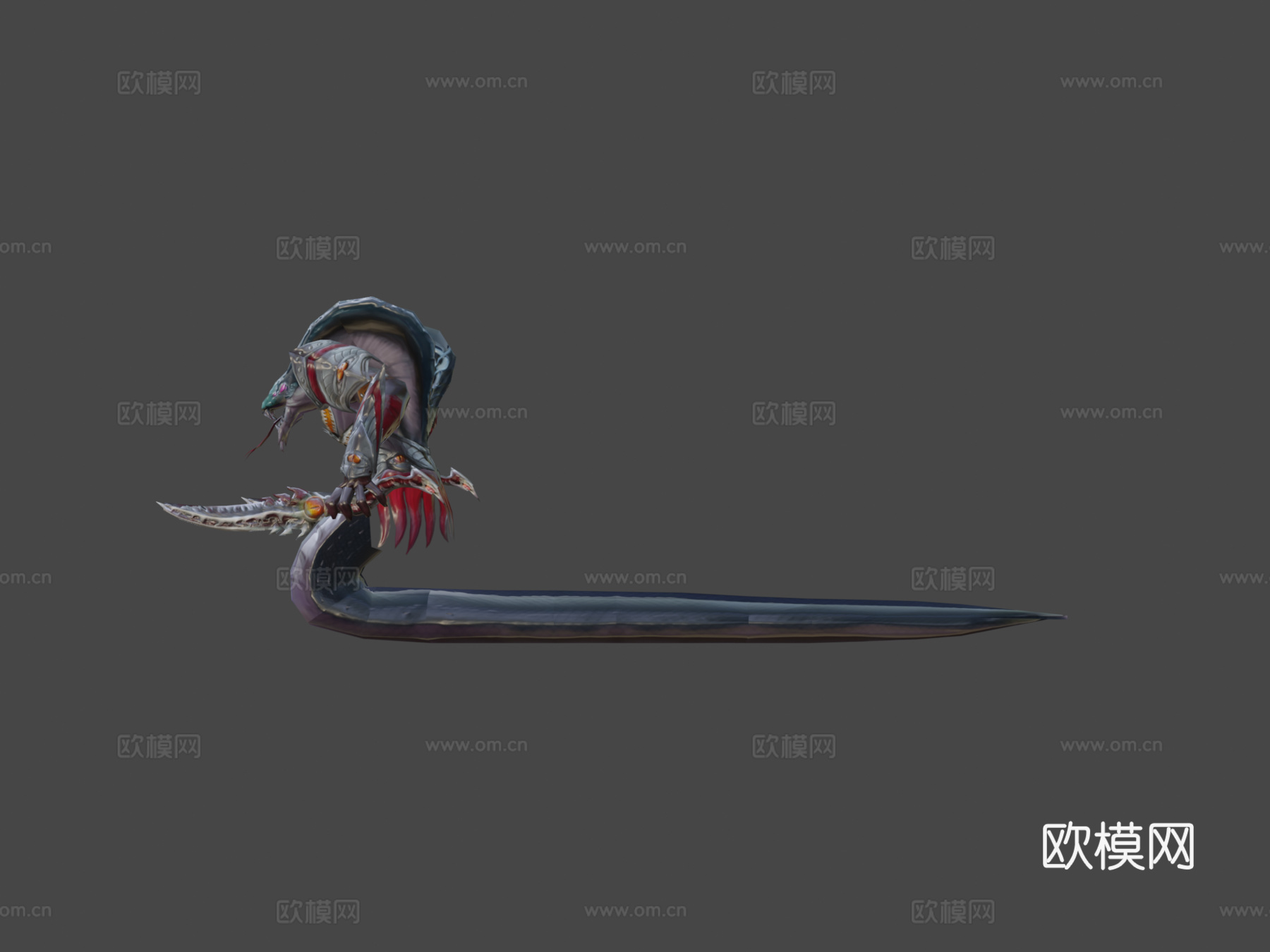 眼镜蛇首领怪物3d模型