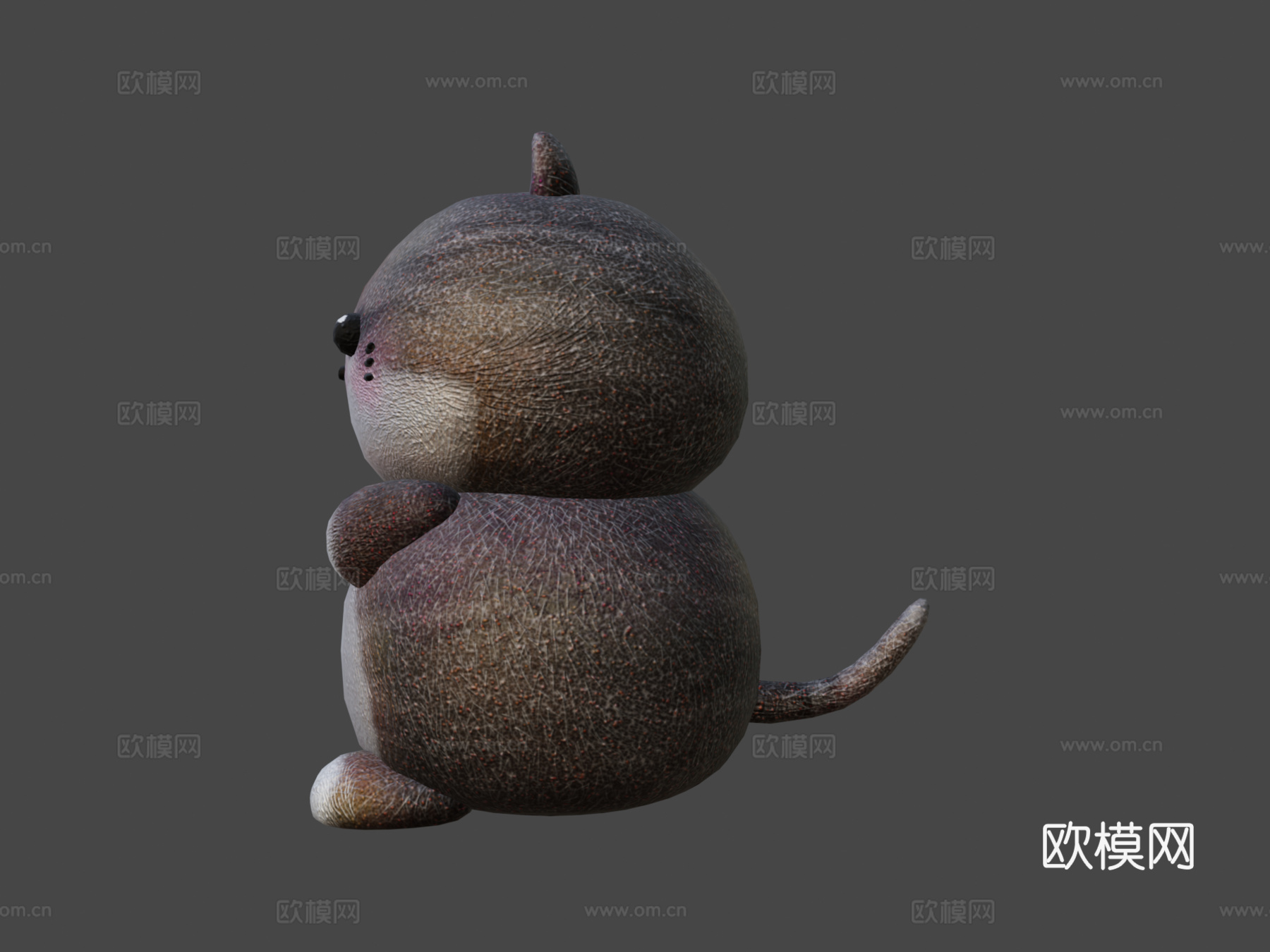 可爱胖猫3d模型